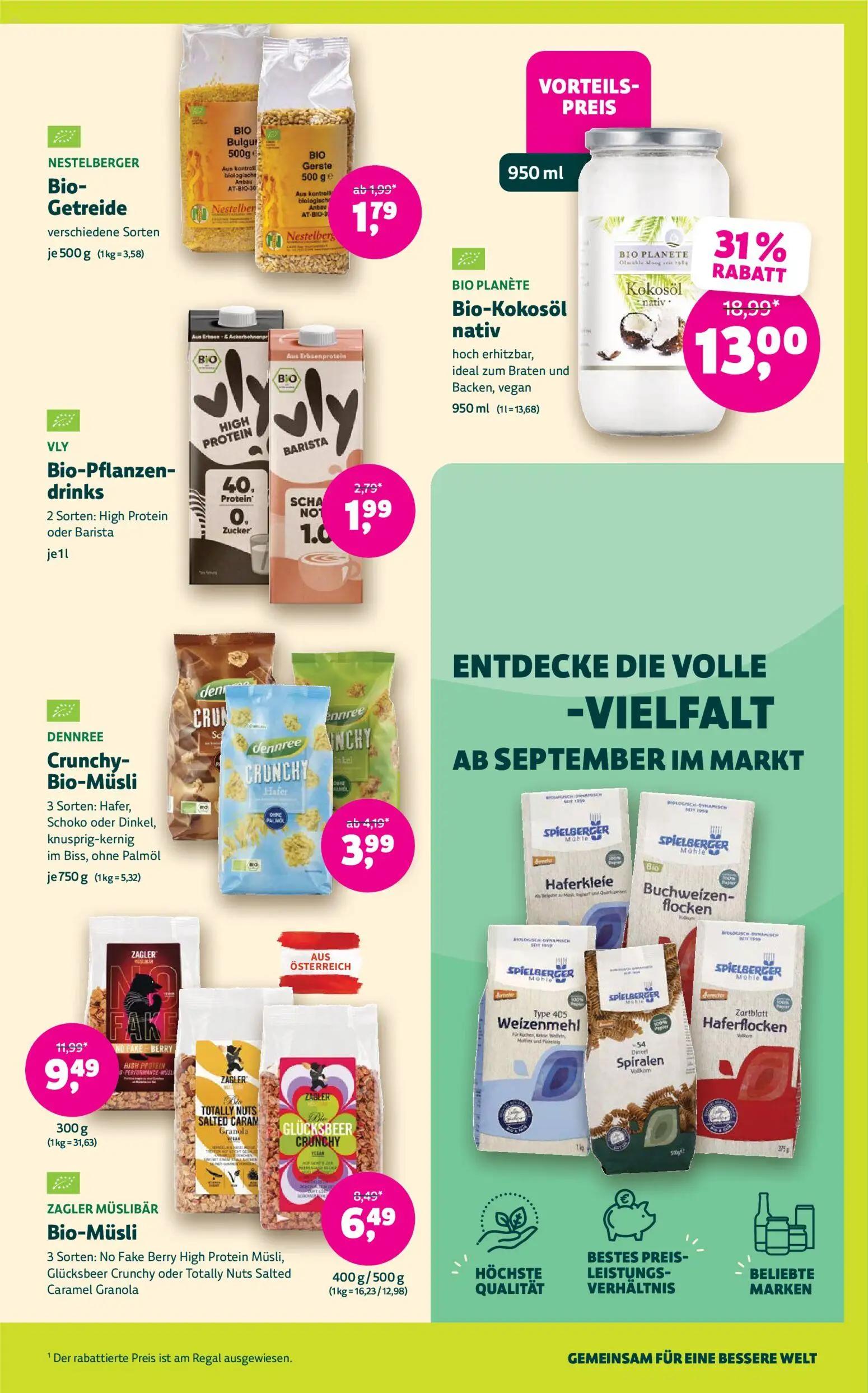 Denns BioMarkt Prospekt, Seite 11 von 14 — Bio-Kokosöl nativ, Bio-Müsli, Bio-Müsli