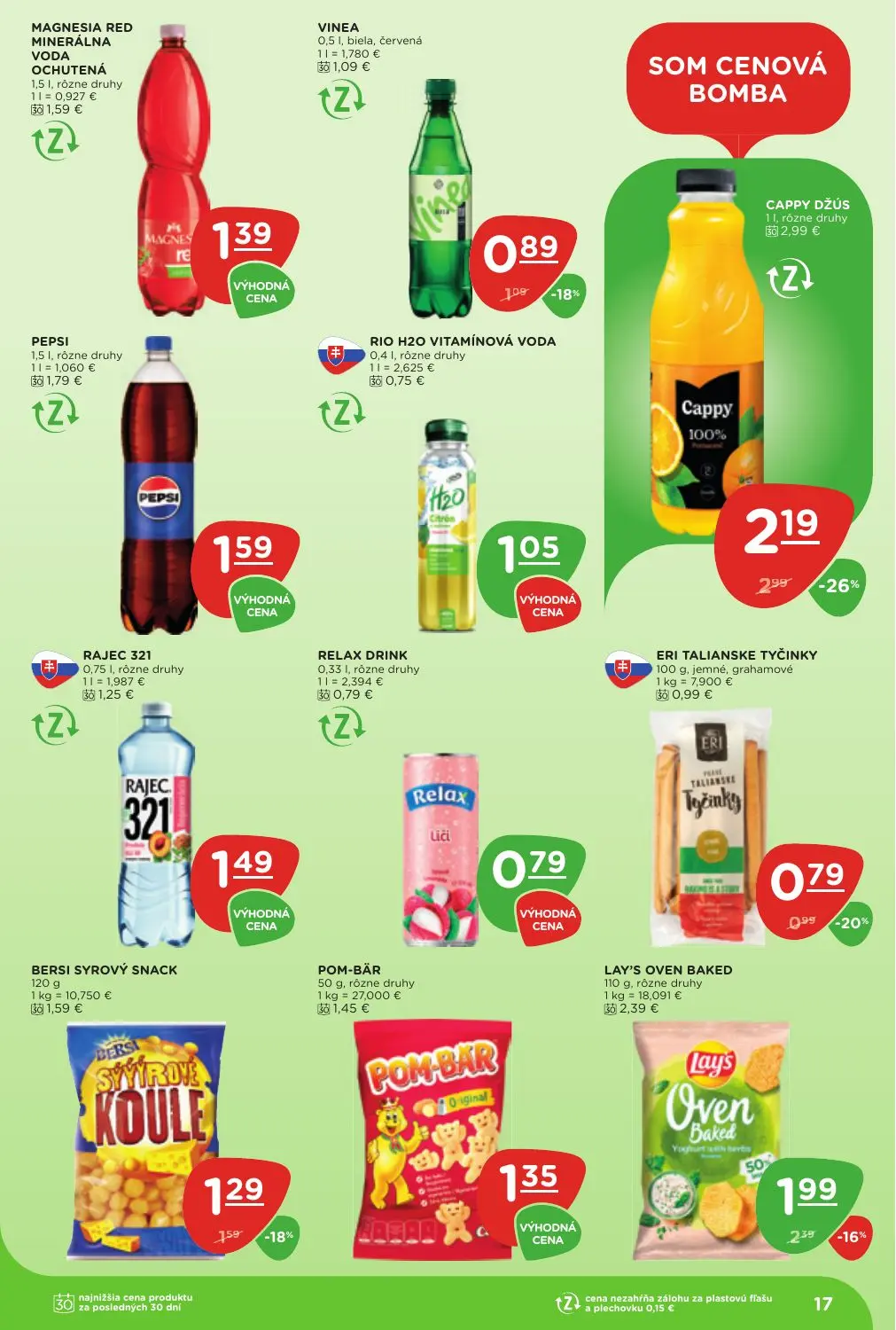 Terno leták, strana 17 z 25 — CAPPY DŽÚS, LAY'S OVEN BAKED, RIO H2O VITAMÍNOVÁ VODA