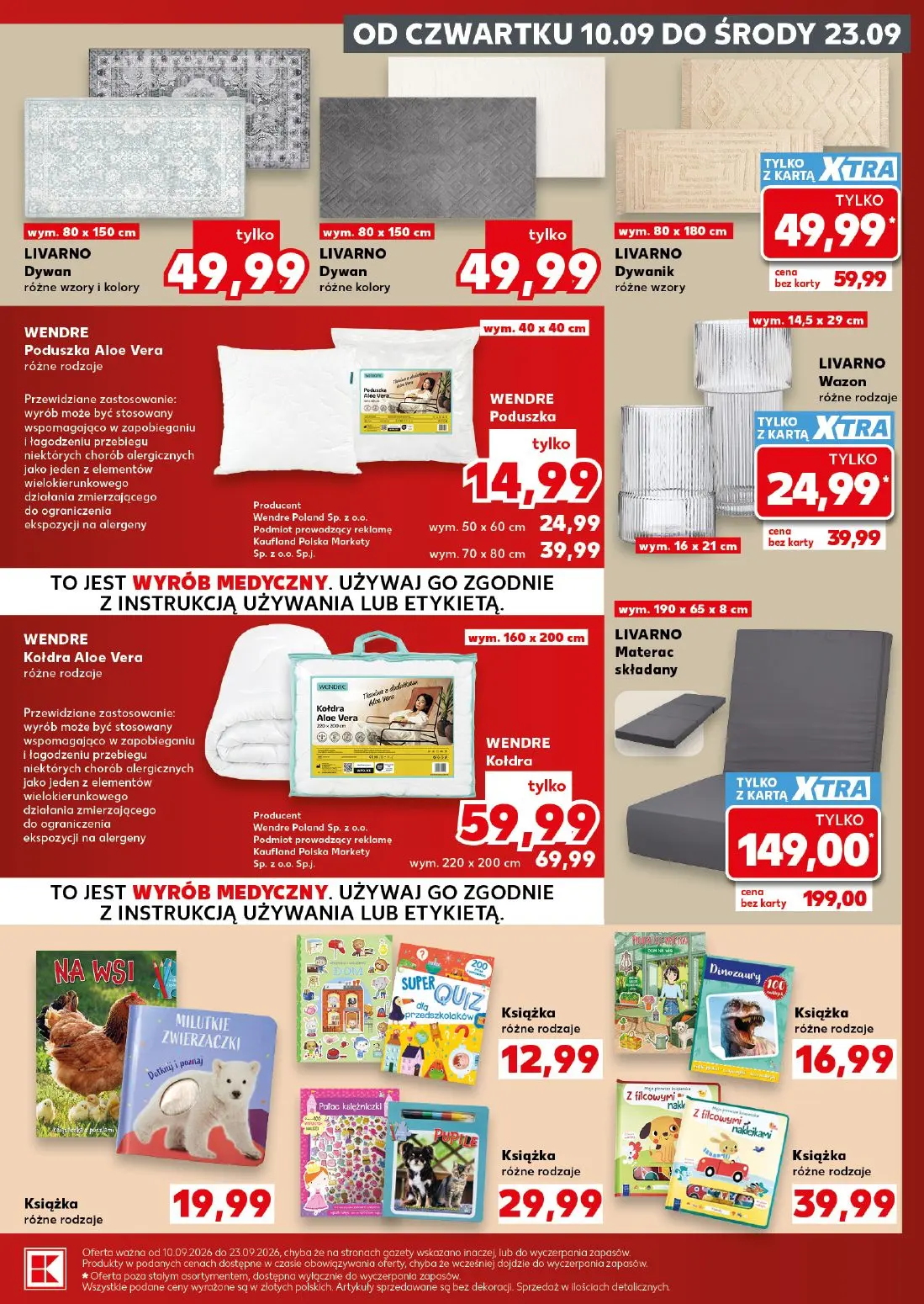 Kaufland gazetka, strona 15 z 18 — LIVARNO Materac składany, LIVARNO Wazon, LIVARNO Dywanik