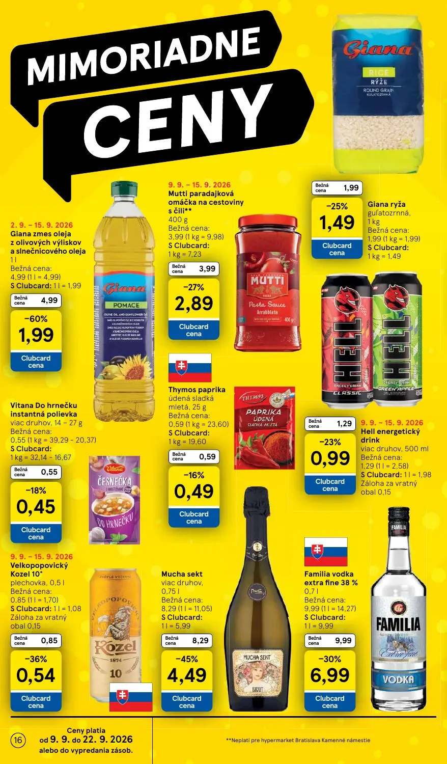 Tesco leták, strana 16 z 46 — Velkopopovický Kozel 10° plechovka