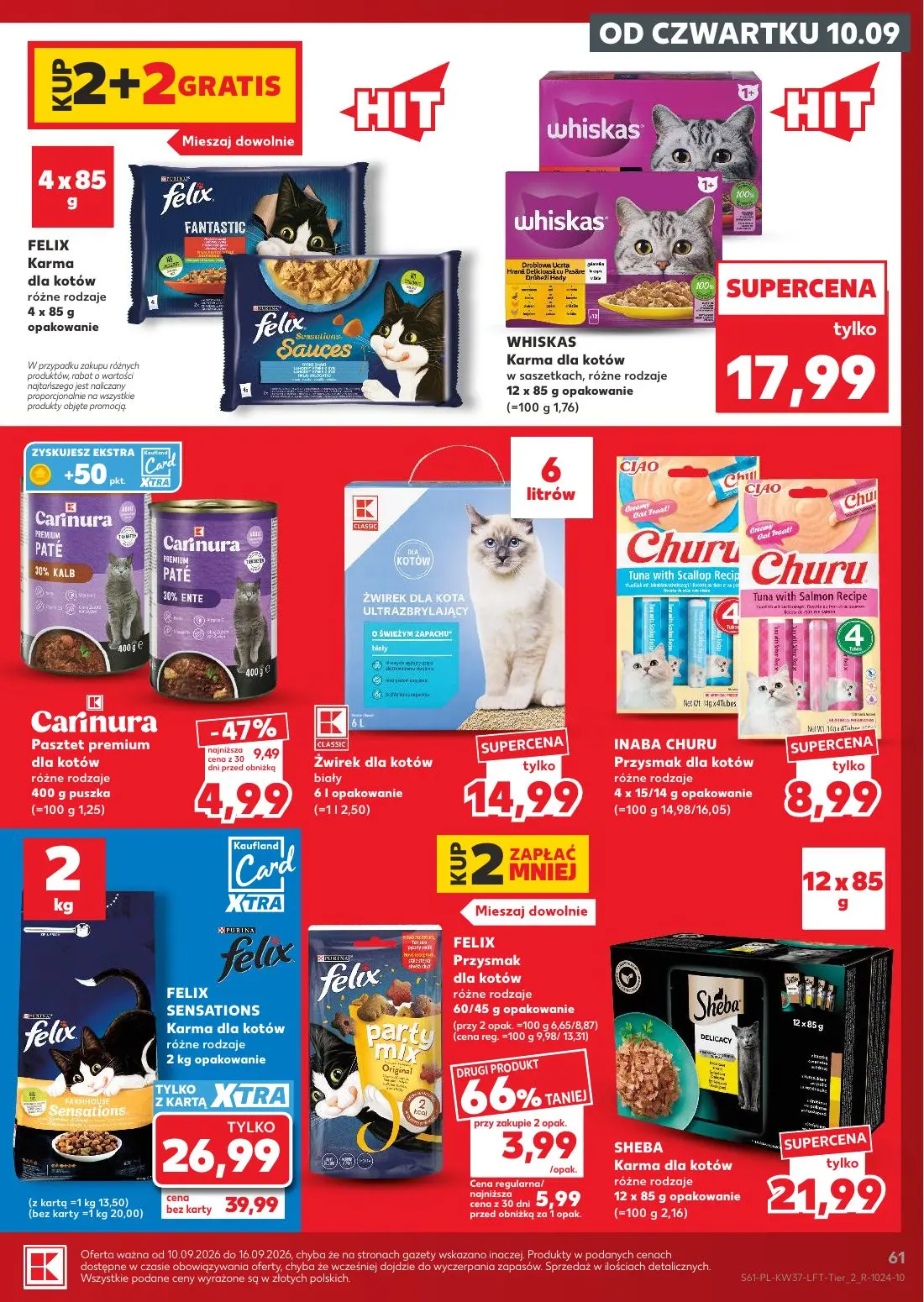 Kaufland gazetka, strona 61 z 65 — FELIX SENSATIONS Karma dla kotów