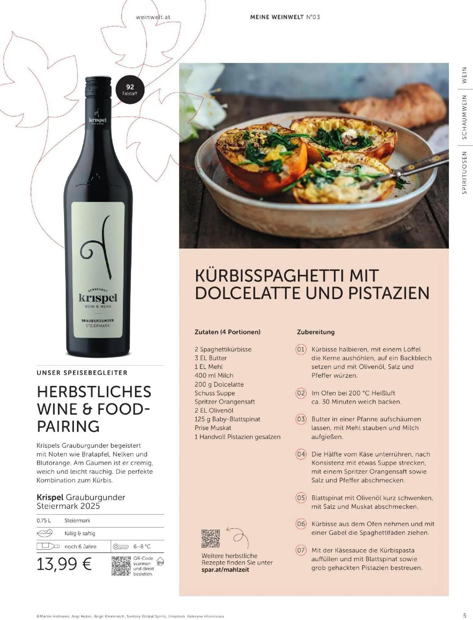Interspar Prospekt, Seite 5 von 60 — Krispel Grauburgunder Steiermark 2025