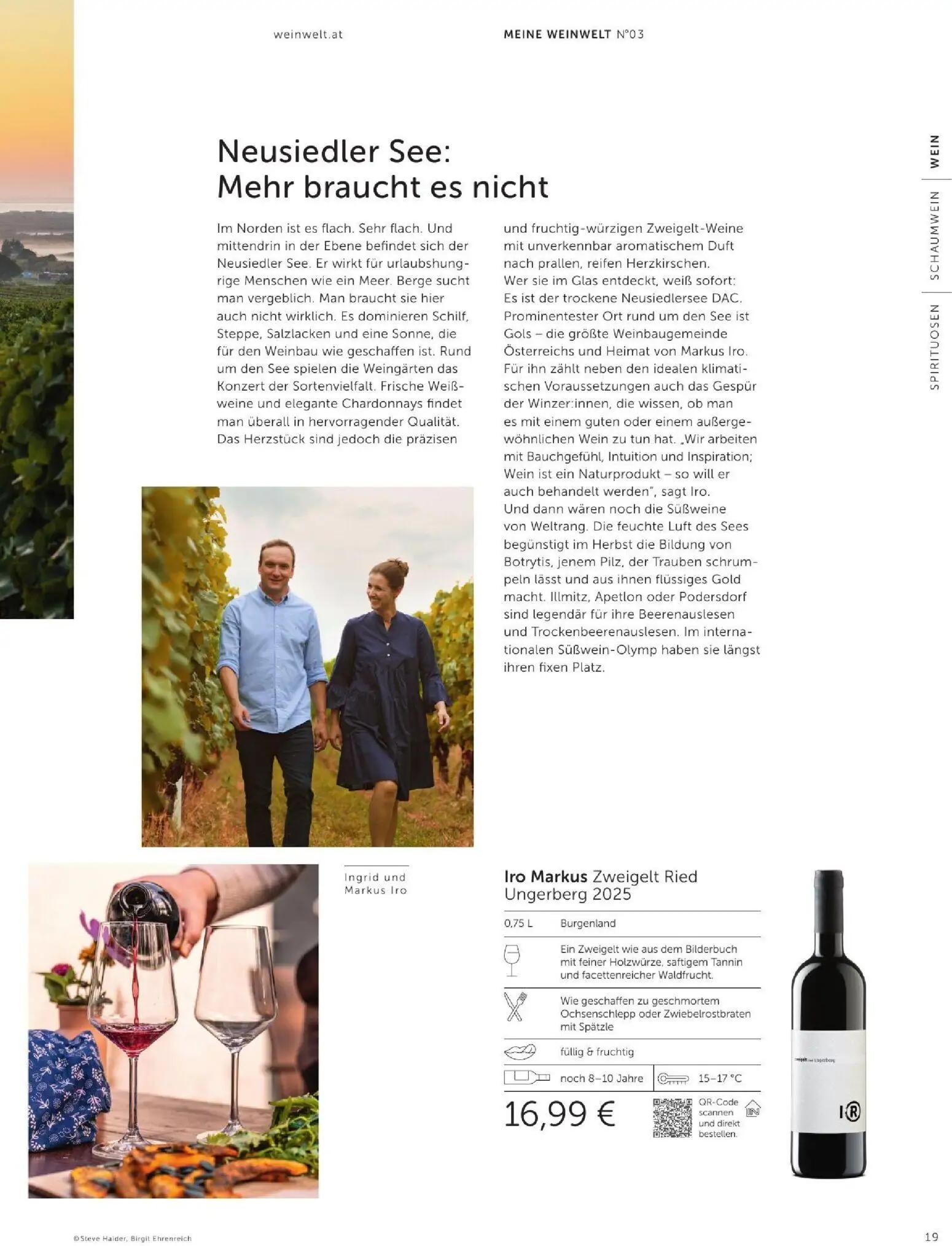 Interspar Prospekt, Seite 19 von 60 — Iro Markus Zweigelt Ried Ungerberg