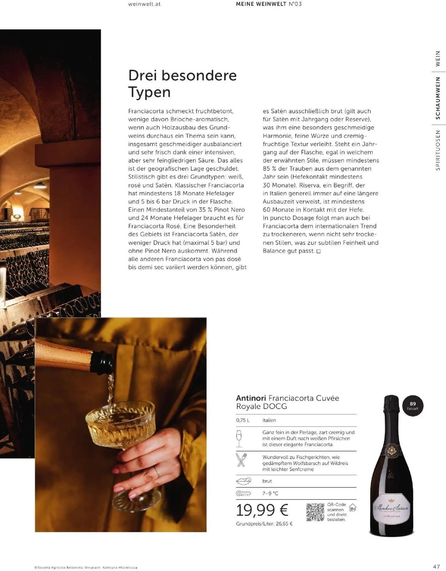 Interspar Prospekt, Seite 47 von 60 — Antinori Franciacorta Cuvée Royale DOCG