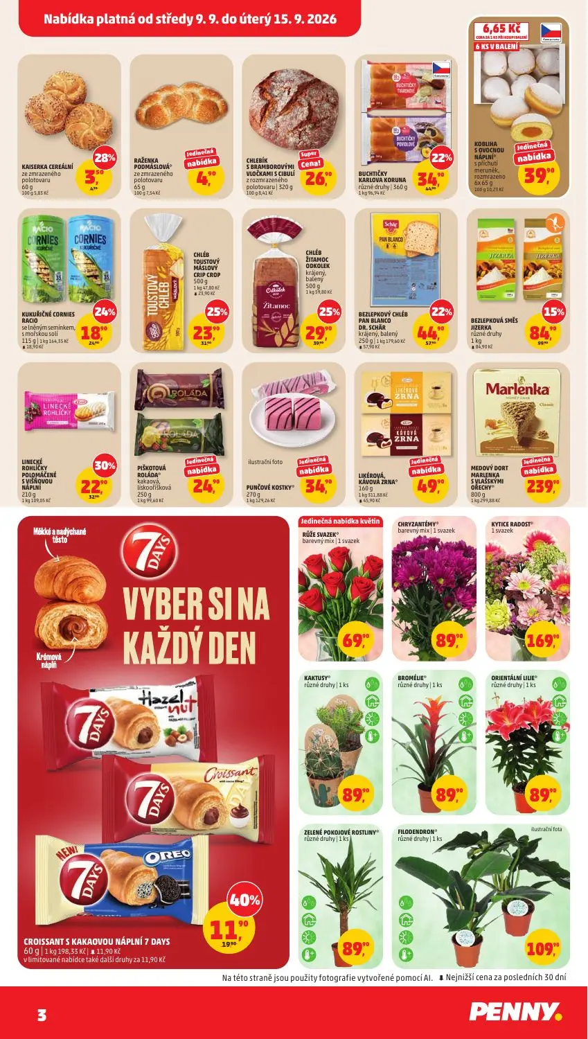 PENNY leták, strana 3 z 35 — CHLÉB TOUSTOVÝ MÁSLOVÝ CRIP CROP