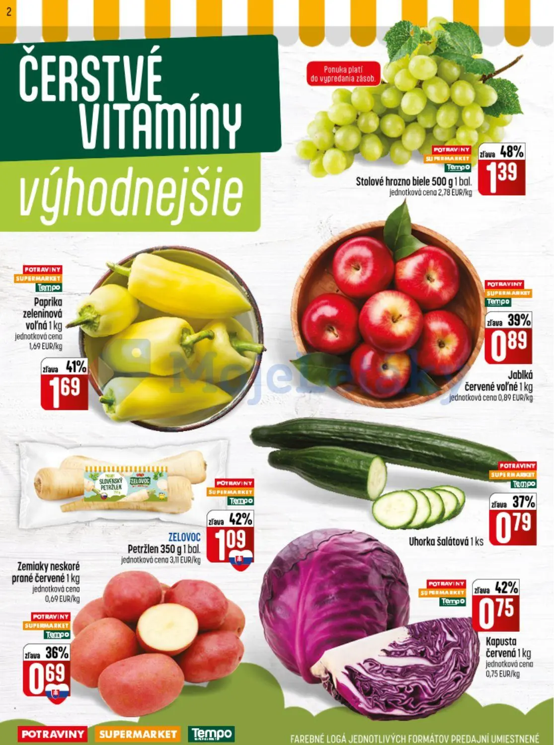 Coop Jednota leták, strana 2 z 32 — Stolové hrozno biele, Paprika zeleninová voľná, Petržlen