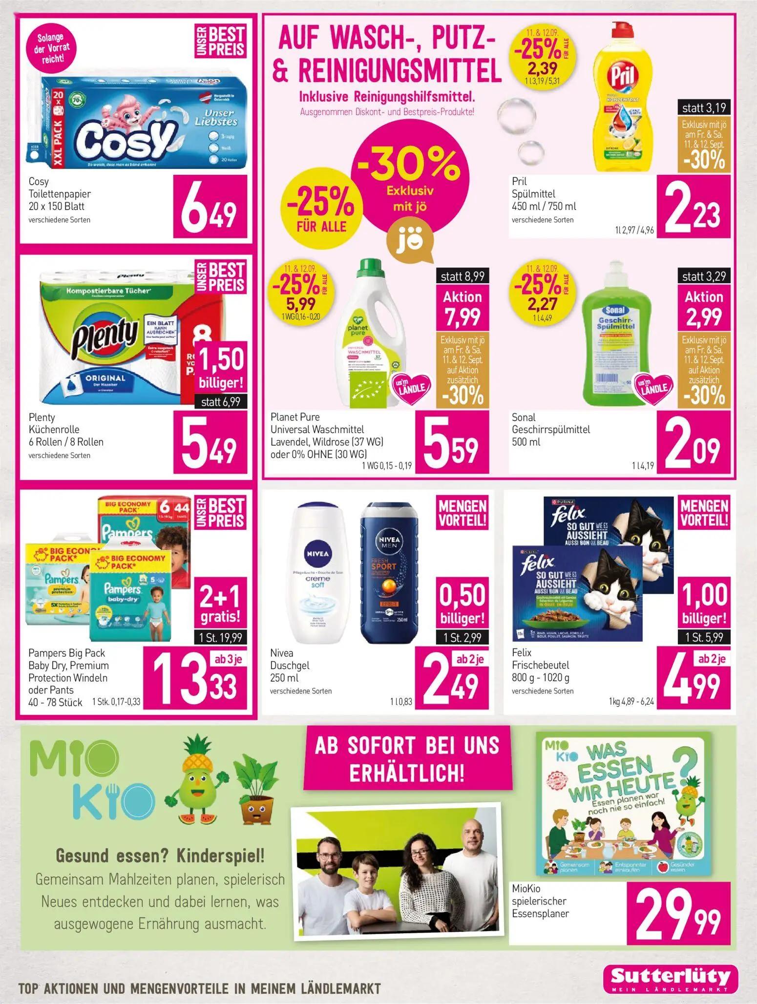 Sutterlüty Prospekt, Seite 19 von 20 — Pampers Big Pack Baby Dry, Premium Protection Windeln oder Pants, Planet Pure Univers…