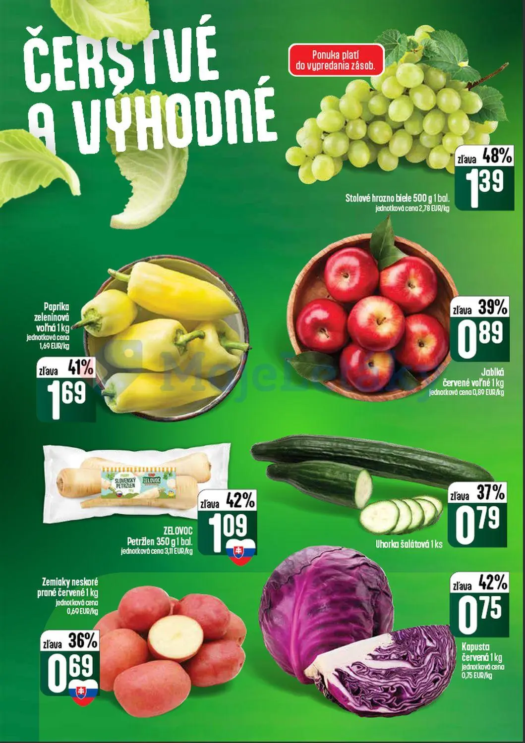 Coop Tempo leták, strana 6 z 60 — Stolové hrozno biele, Paprika zeleninová voľná, ZELOVOC Petržlen