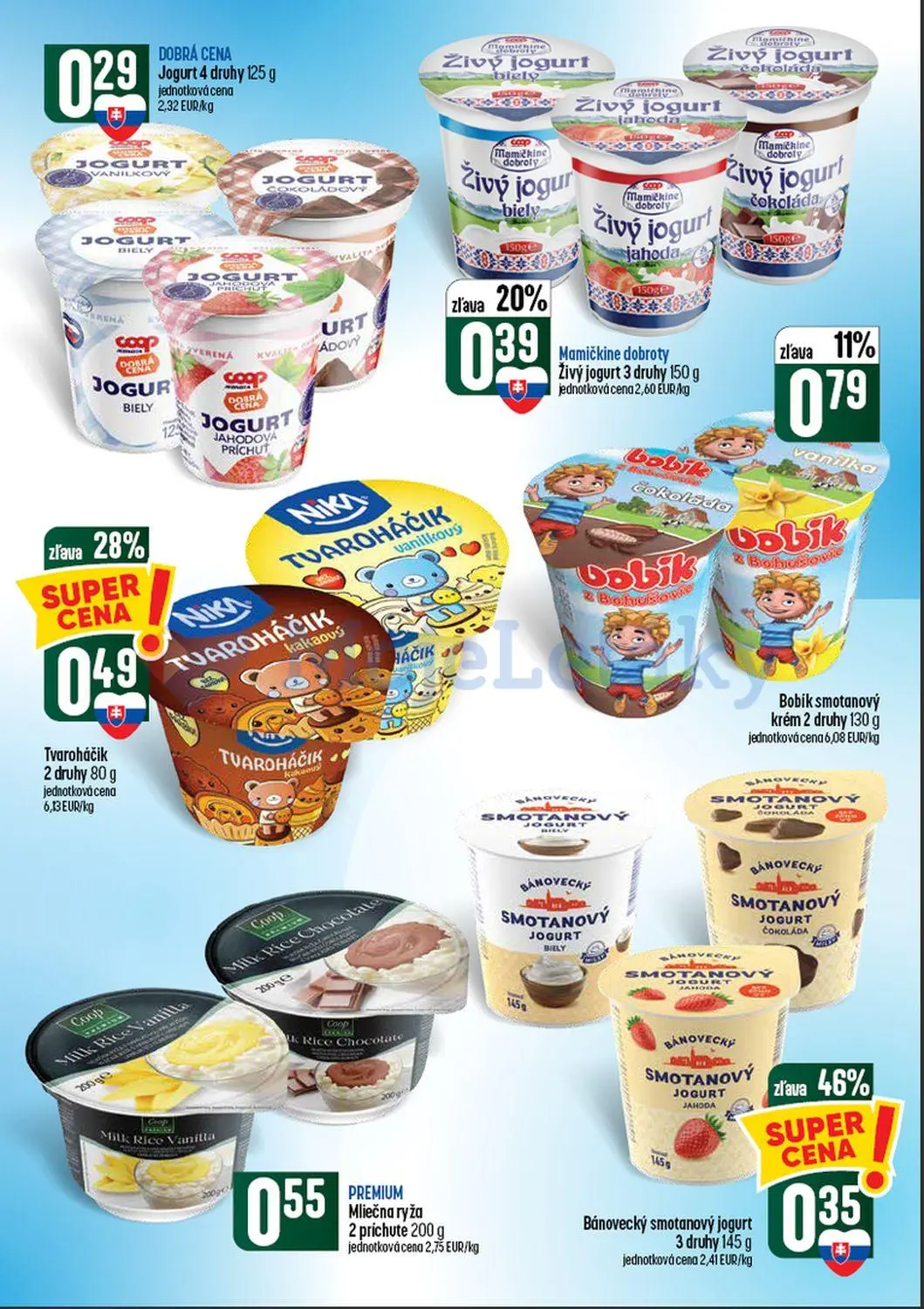 Coop Tempo leták, strana 25 z 60 — Bánovecký smotanový jogurt, Tvaroháčik, Mamičkine dobroty Živý jogurt