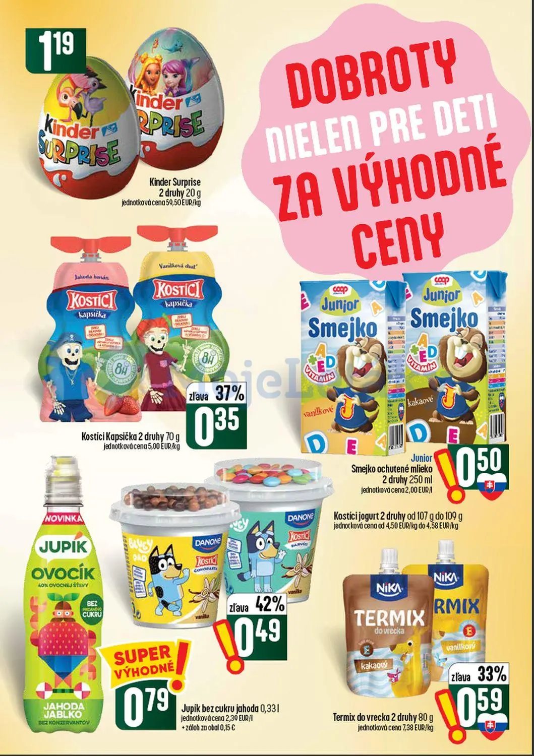 Coop Tempo leták, strana 31 z 60 — Kostici jogurt, Termix do vrecka, Kostici Kapsička