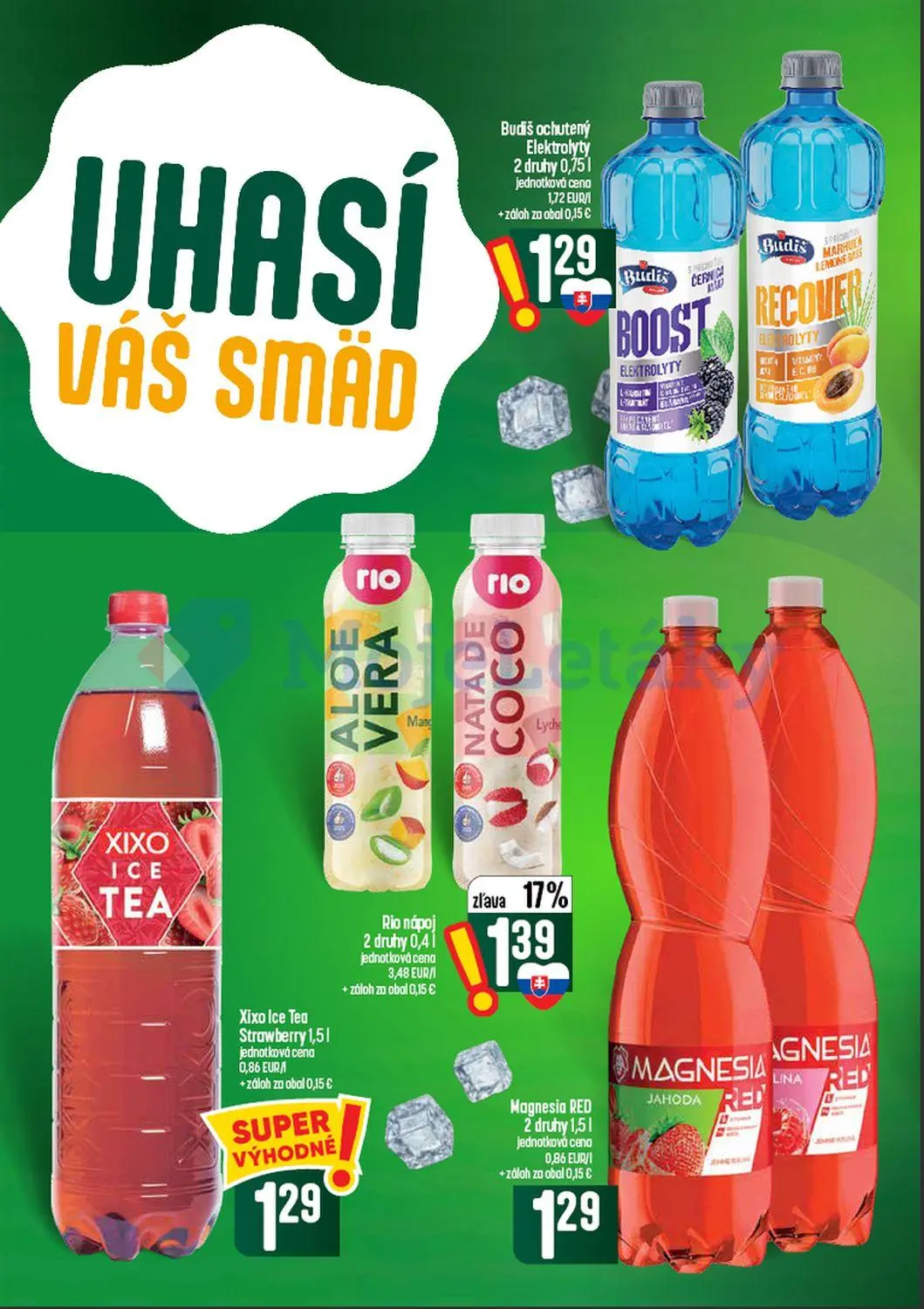 Coop Tempo leták, strana 48 z 60 — Rio nápoj, Budiš ochutený Elektrolyty, Xixo Ice Tea Strawberry