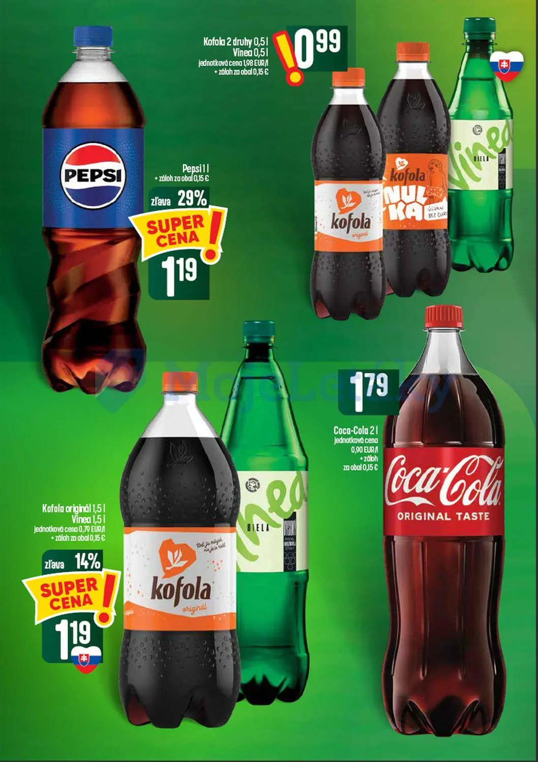Coop Tempo leták, strana 50 z 60 — Pepsi, Kofola originál, Vinea