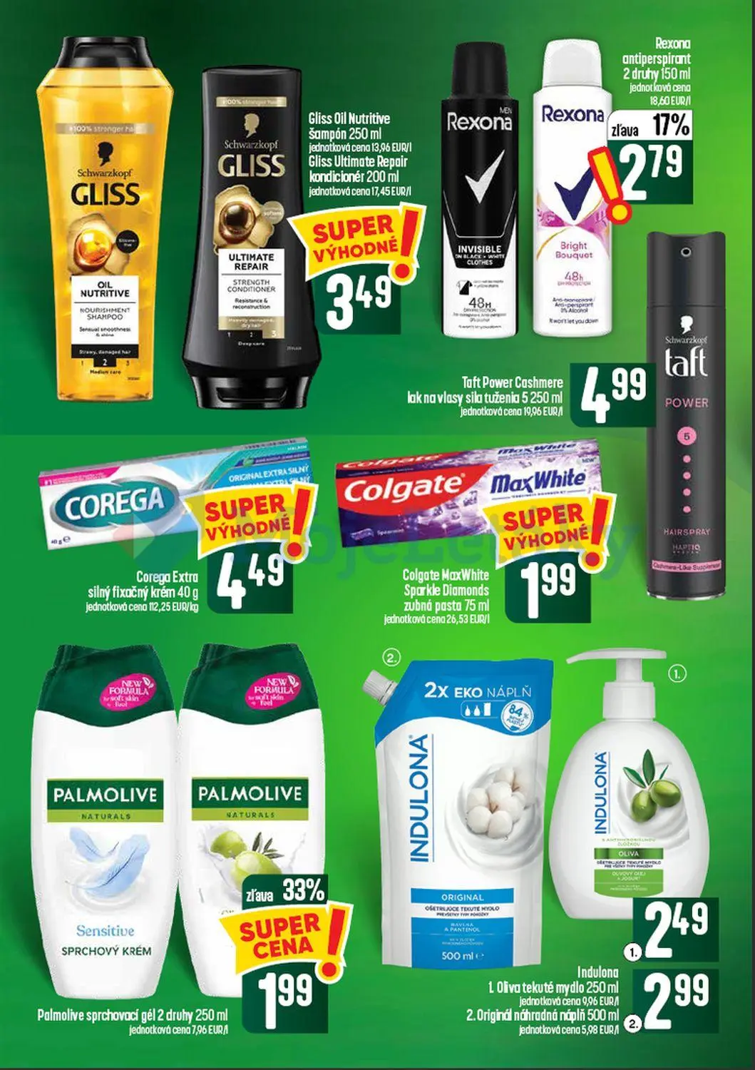 Coop Tempo leták, strana 58 z 60 — Palmolive sprchovací gél, Rexona antiperspirant, Gliss Oil Nutritive Šampón