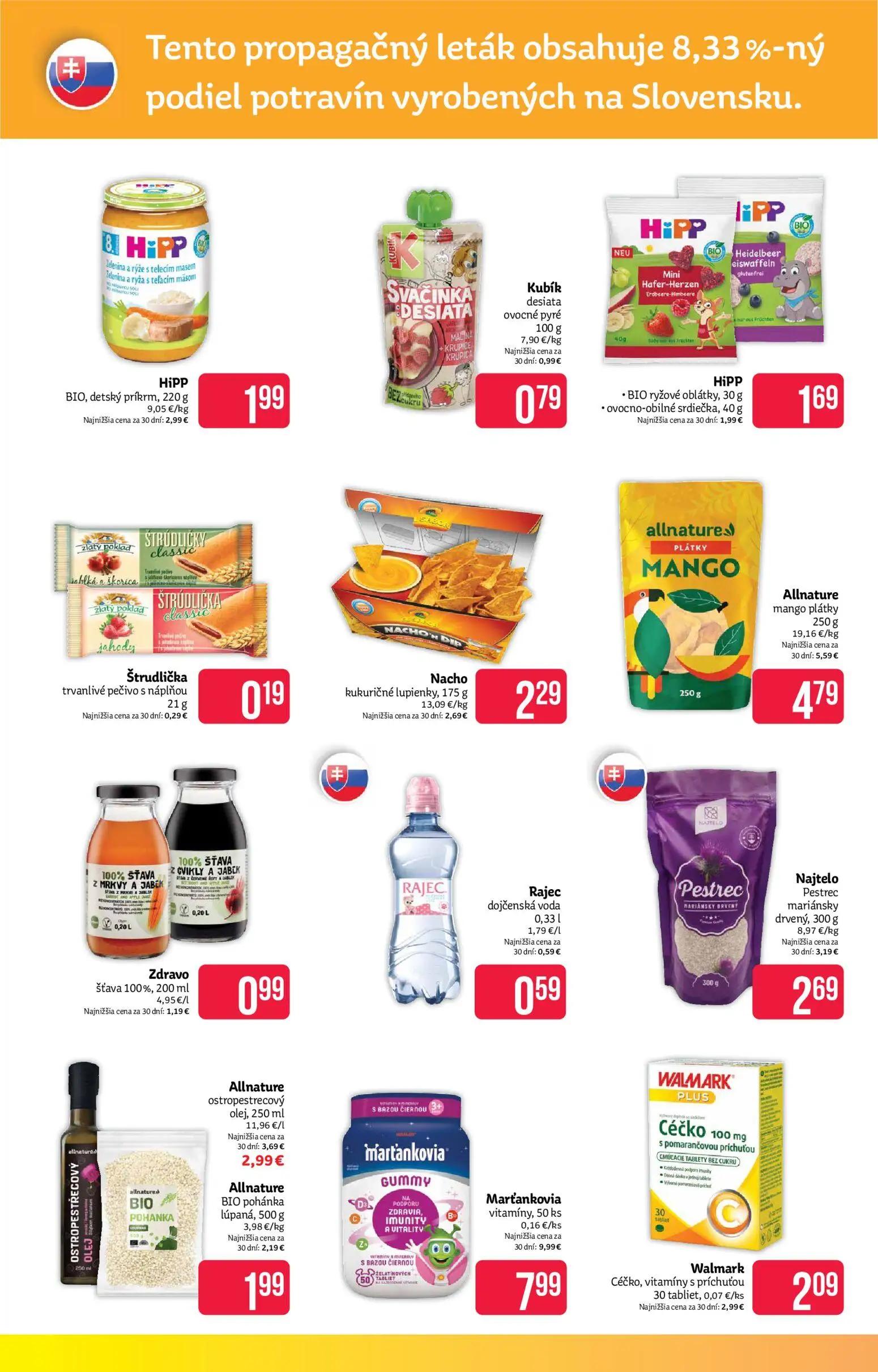 Teta Drogerie leták, strana 12 z 16 — Marťankovia vitamíny, HiPP BIO, detský príkrm, Walmark Céčko, vitamíny s príchuťou