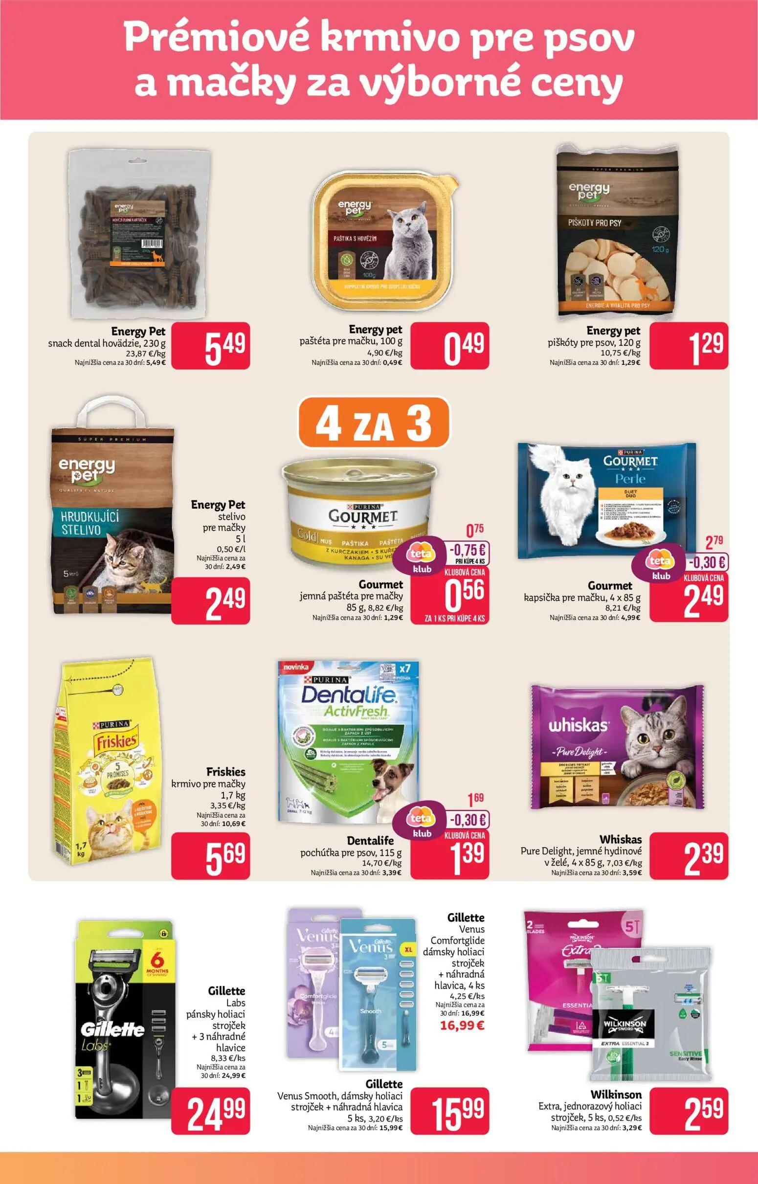 Teta Drogerie leták, strana 13 z 16 — Gourmet kapsička pre mačku, Dentalife pochúťka pre psov, Gourmet jemná paštéta pre mač…