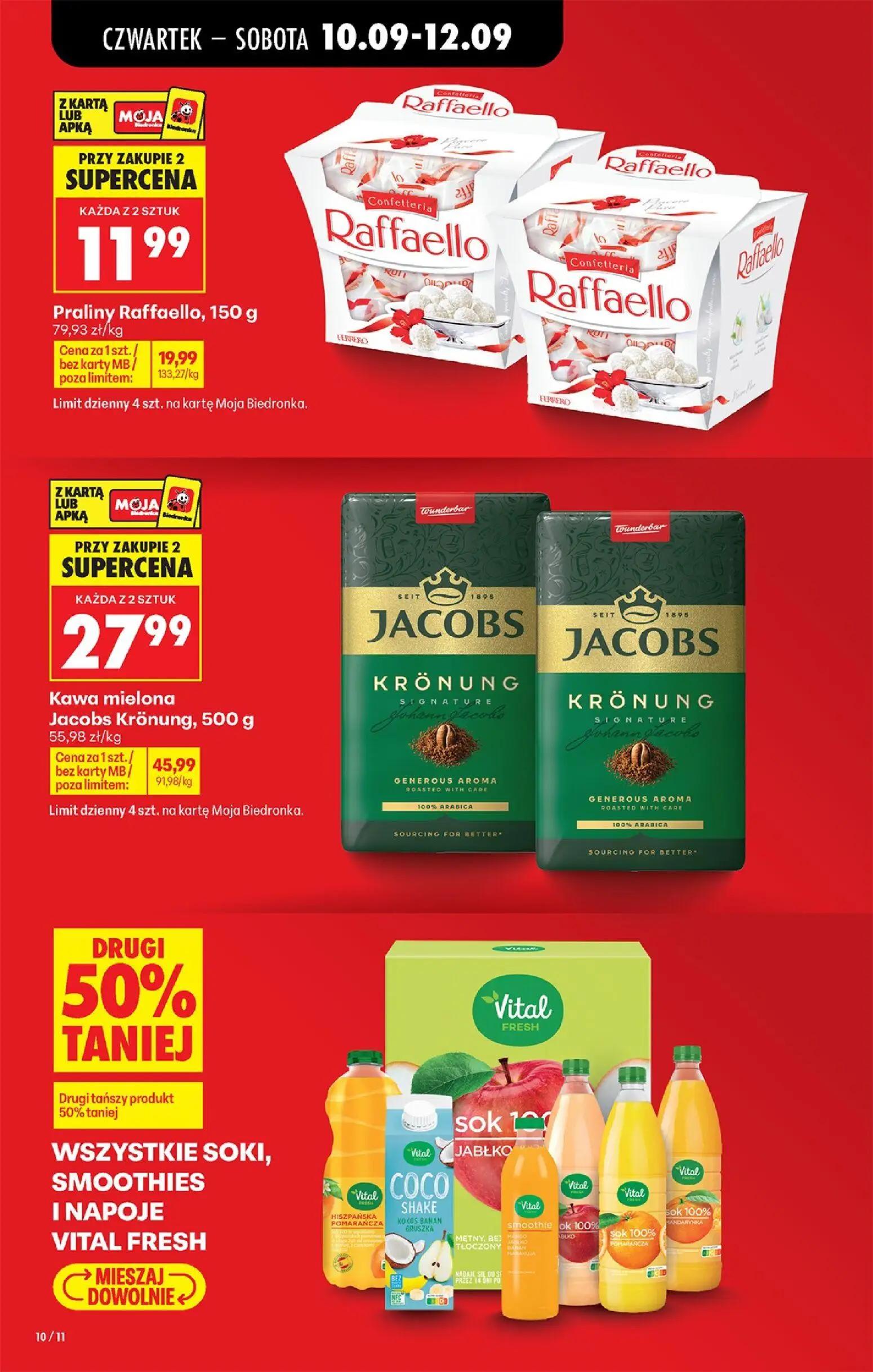 Biedronka gazetka, strona 12 z 95 — Kawa mielona Jacobs Krönung, Praliny Raffaello
