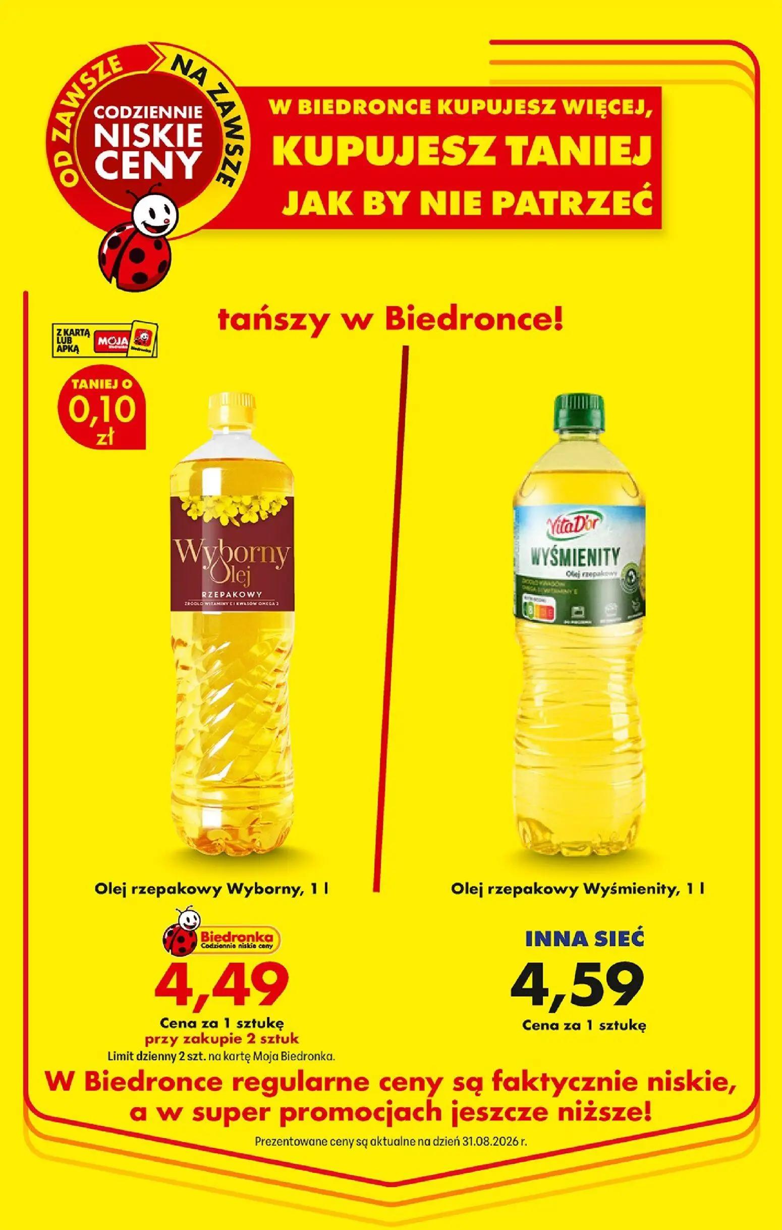 Biedronka gazetka, strona 18 z 95 — Olej rzepakowy Wyborny, Olej rzepakowy Wyśmienity