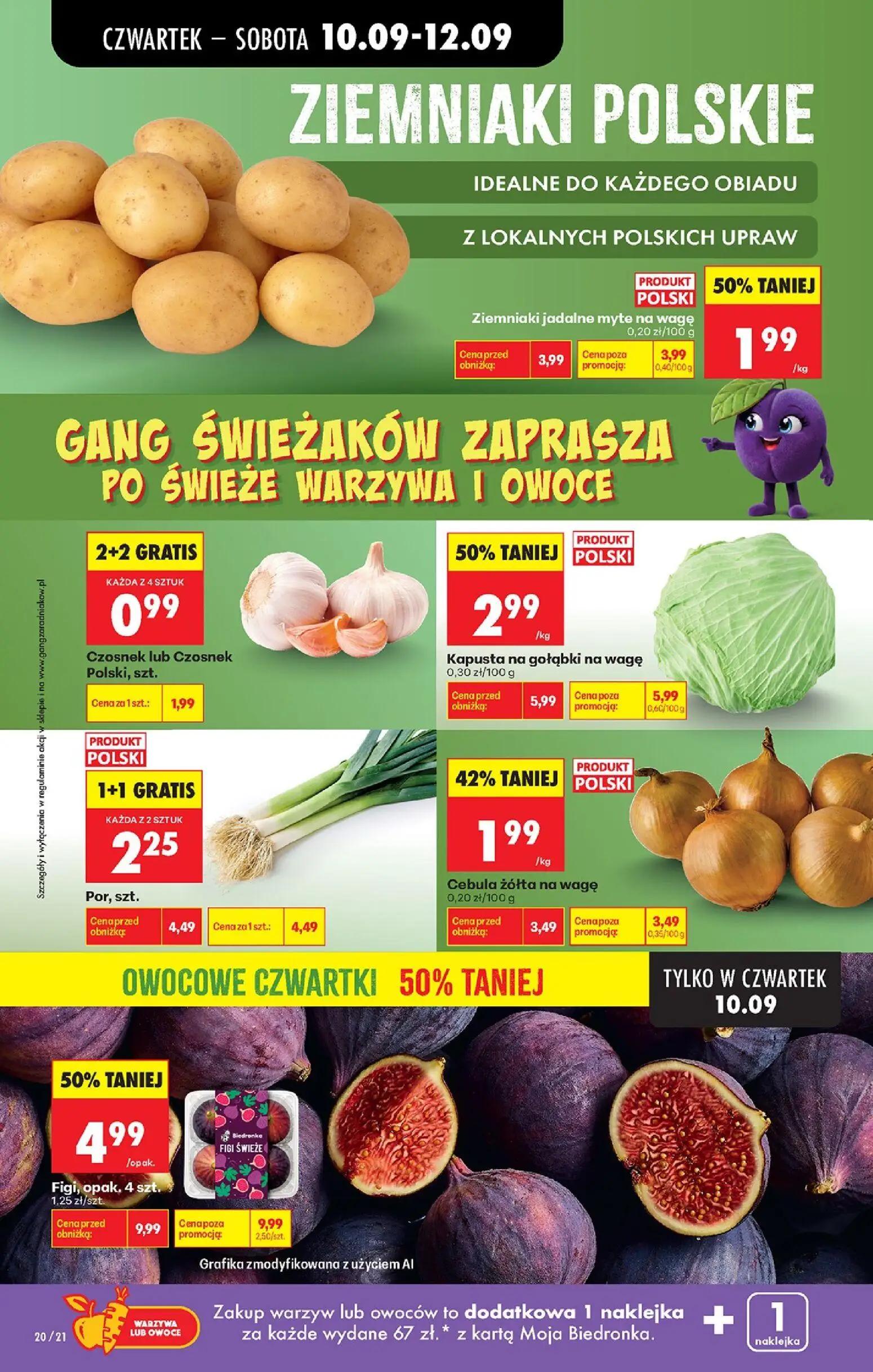 Biedronka gazetka, strona 36 z 95 — Figi, opak. 4 szt., Kapusta na gołąbki na wagę, Por, szt.