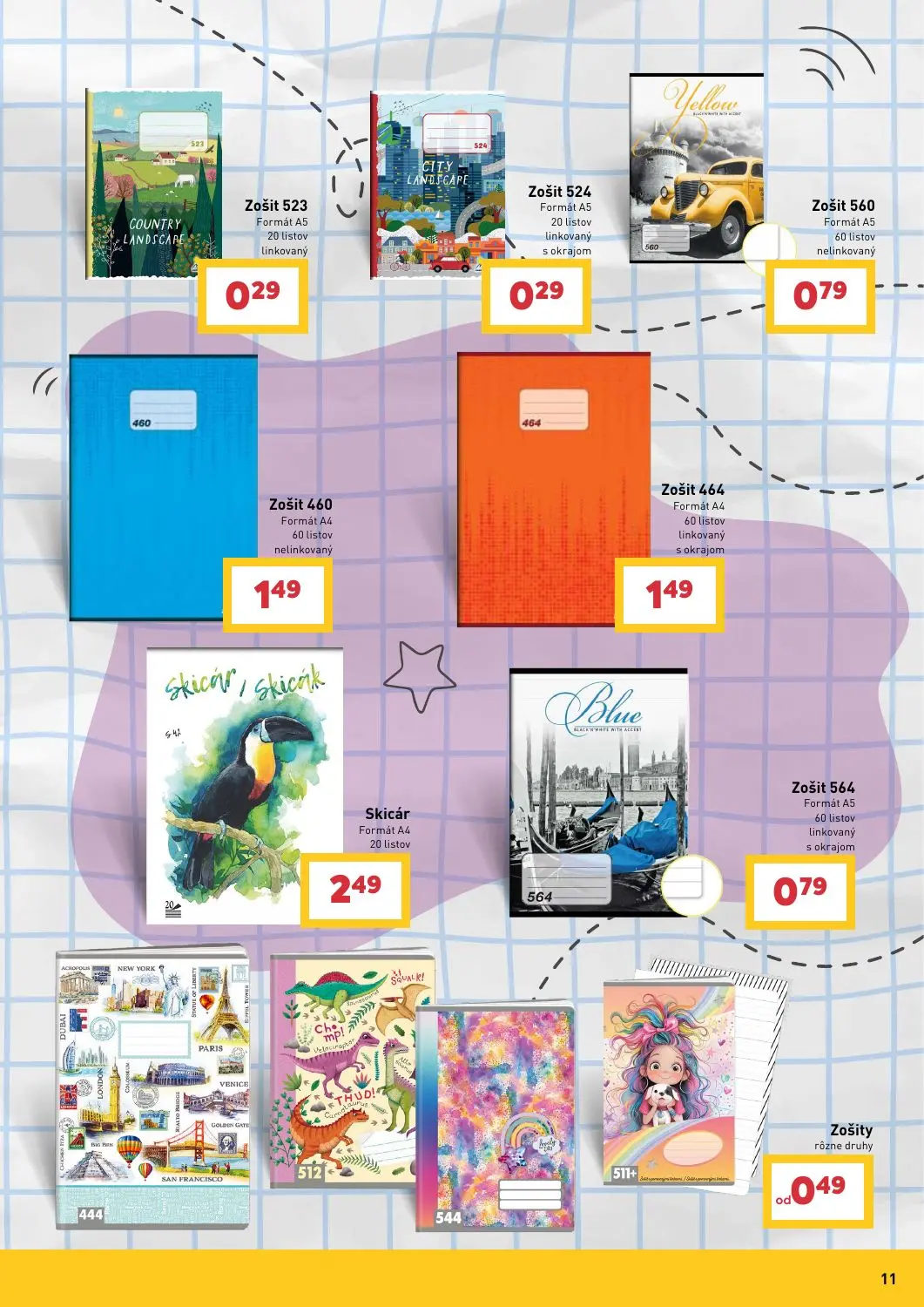 Billa leták, strana 11 z 13 — Zošit 523, Zošit 524, Zošit 560