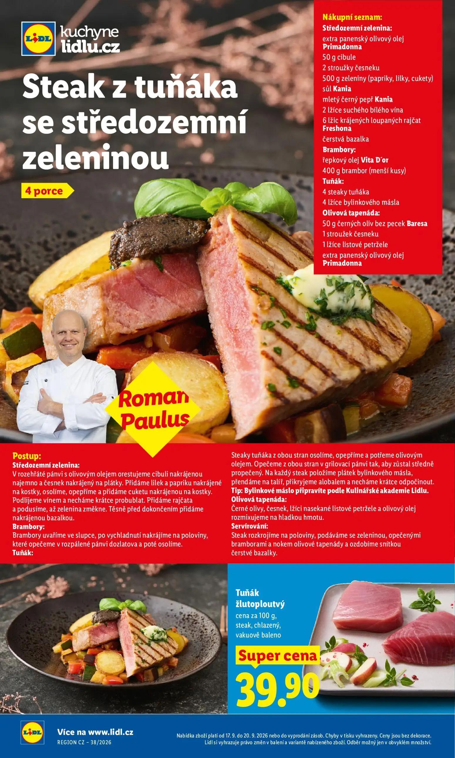 Lidl leták, strana 26 z 42 — Tuňák žlutoploutvý