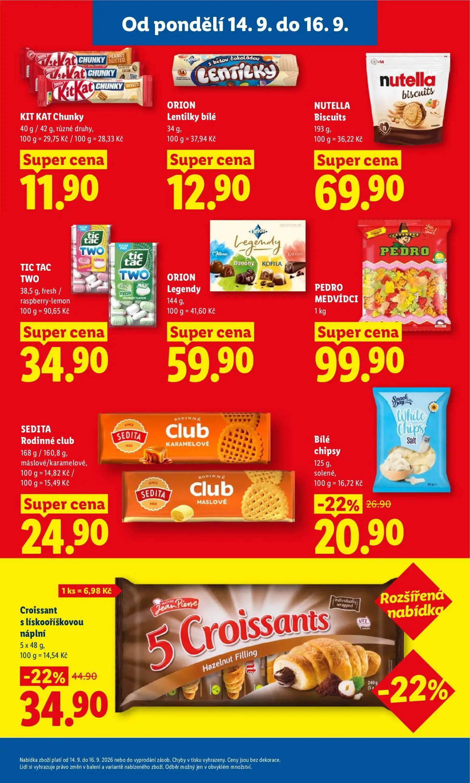 Lidl leták, strana 30 z 53 — KIT KAT Chunky, NUTELLA Biscuits
