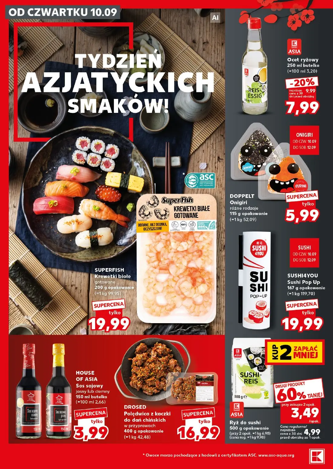 Kaufland gazetka, strona 18 z 26 — Ocet ryżowy, Ryż do sushi, Onigiri