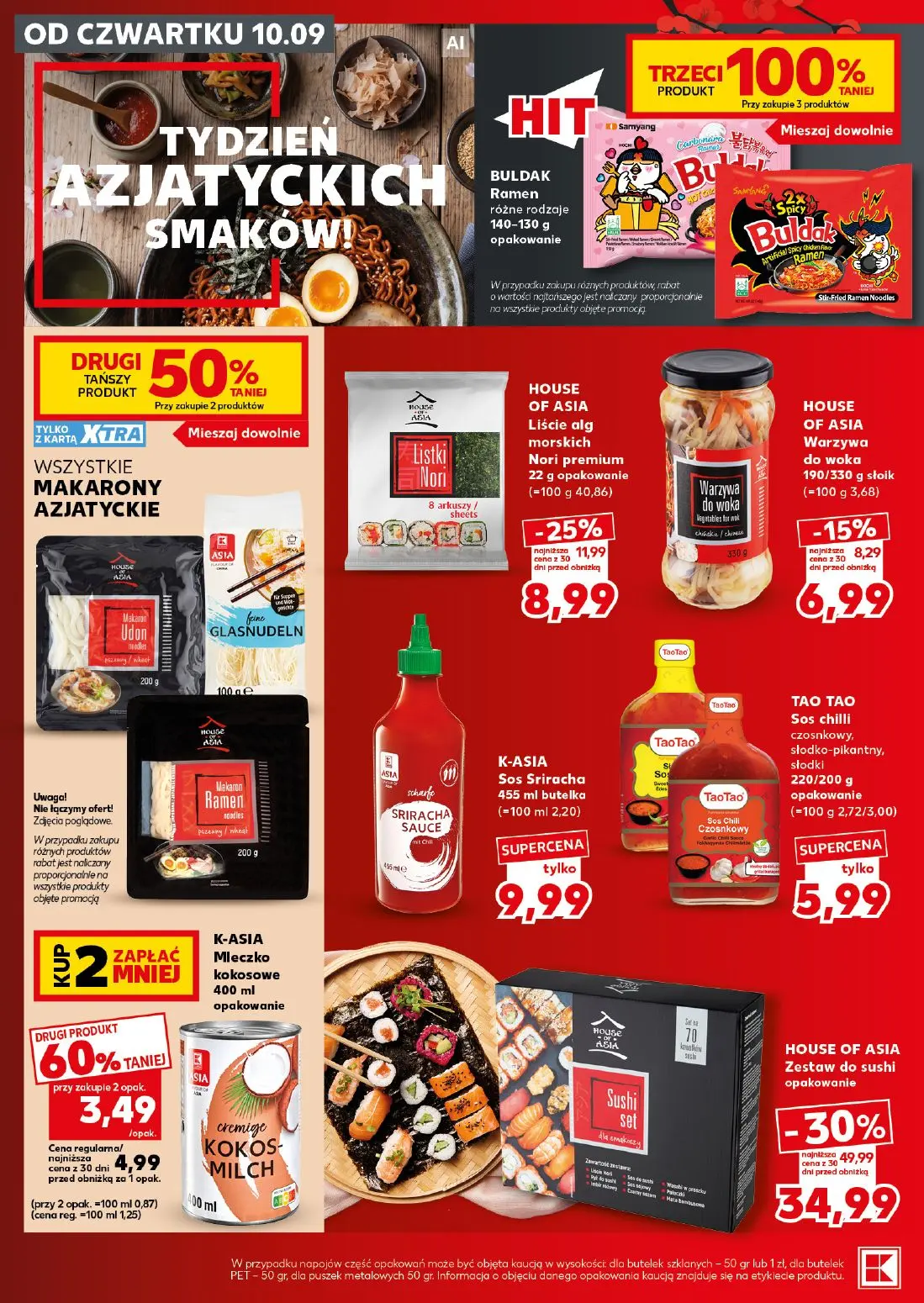 Kaufland gazetka, strona 20 z 26 — HOUSE OF ASIA Zestaw do sushi, HOUSE OF ASIA Liście alg morskich Nori premium, K-ASIA Mle…