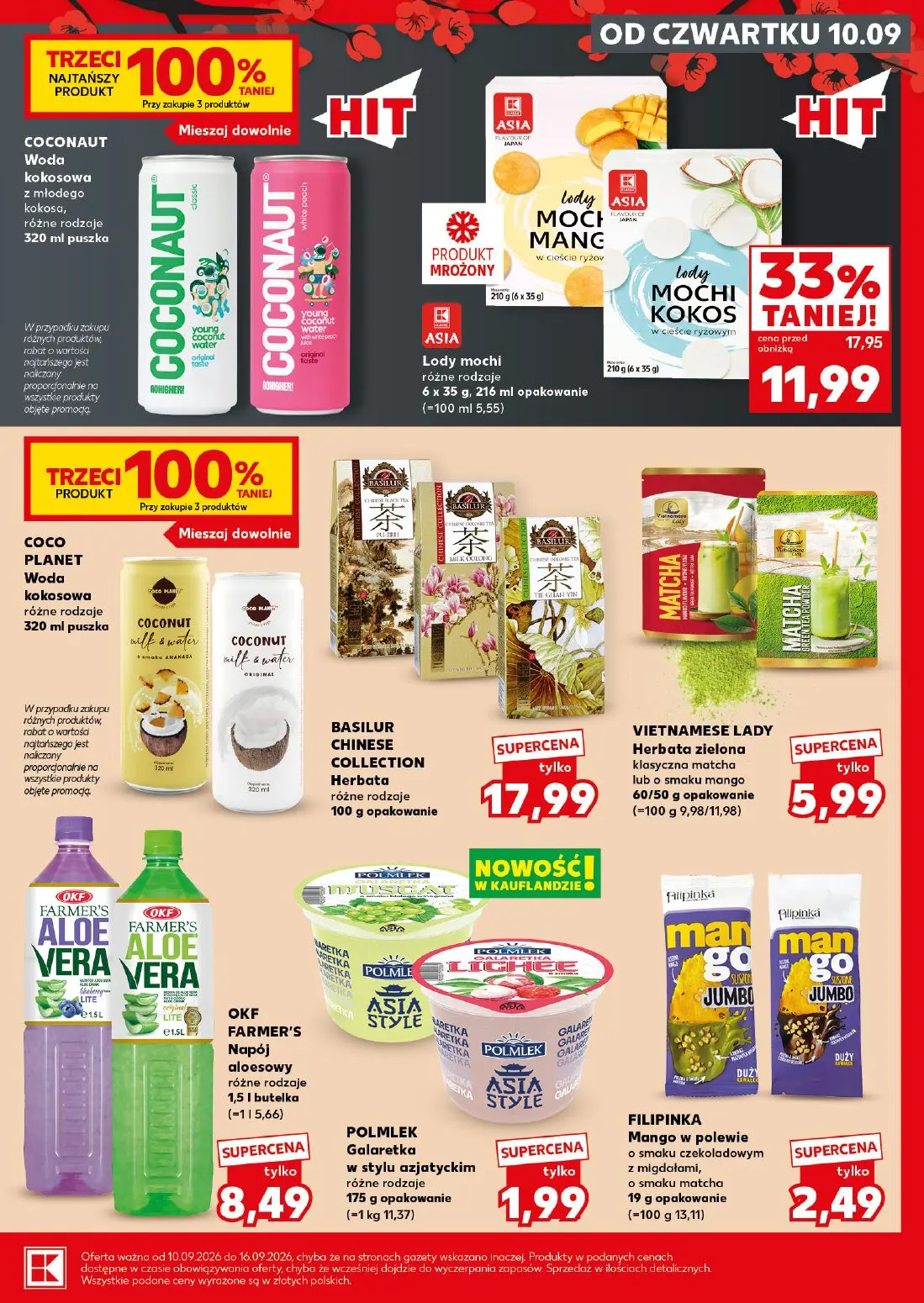 Kaufland gazetka, strona 21 z 26 — Lody mochi różne rodzaje, BASILUR CHINESE COLLECTION Herbata różne rodzaje, VIETNAMESE LA…