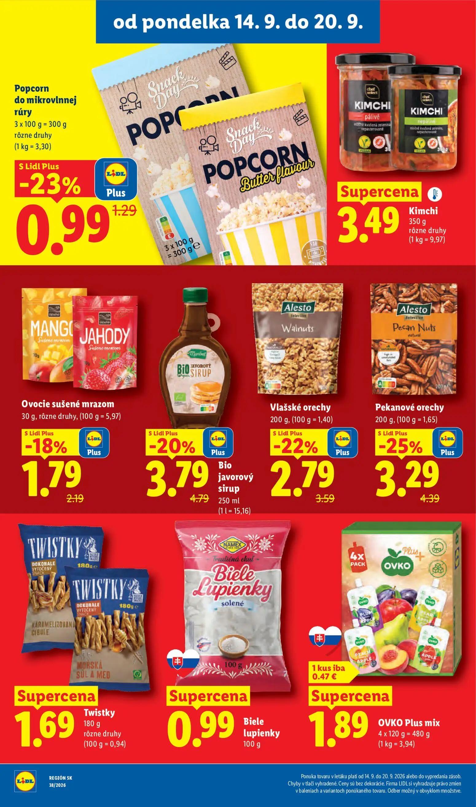Lidl leták, strana 40 z 105 — Pekanové orechy, Bio javorový sirup, Vlašské orechy