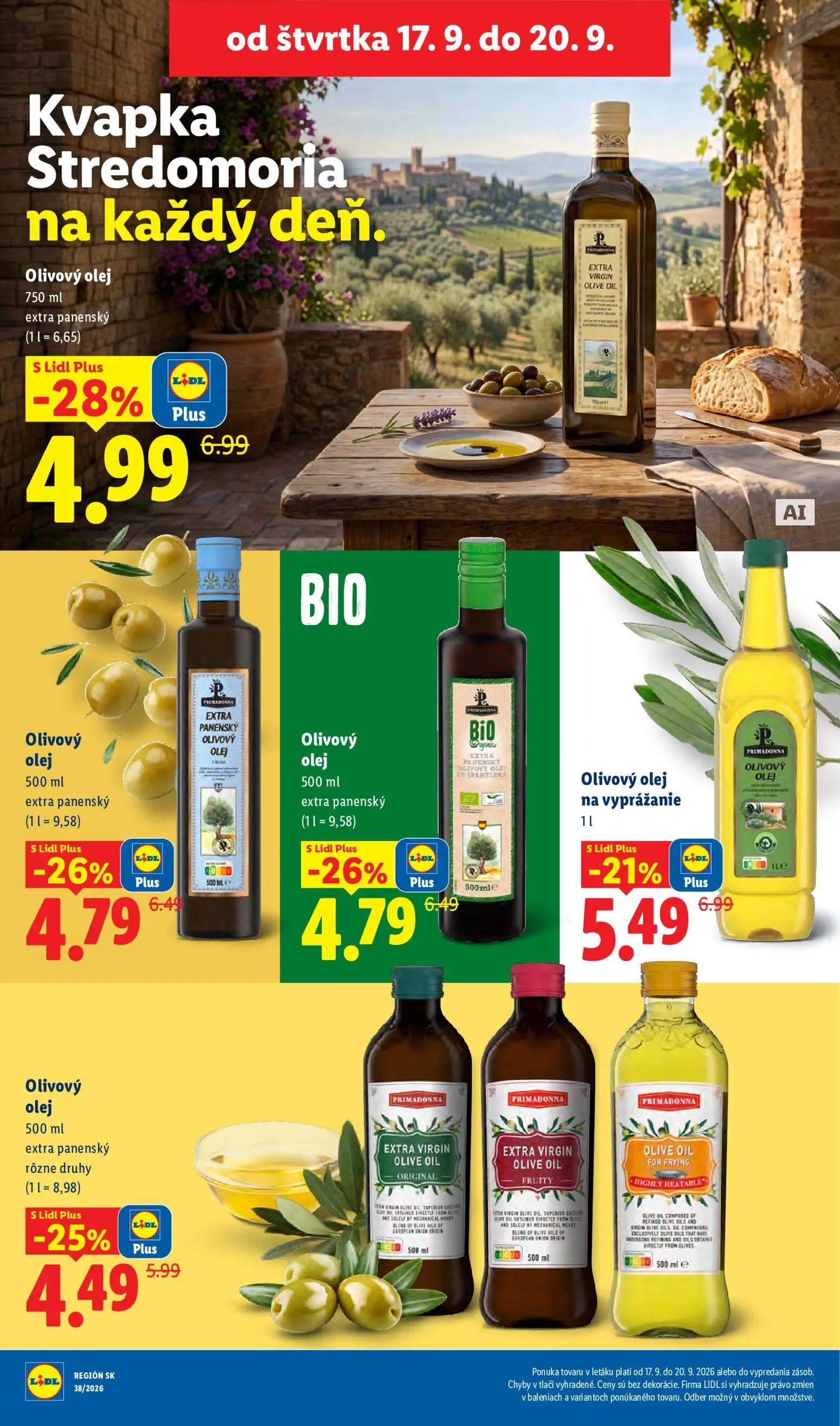 Lidl leták, strana 76 z 105 — Olivový olej extra panenský, Olivový olej extra panenský, BIO Olivový olej extra panenský