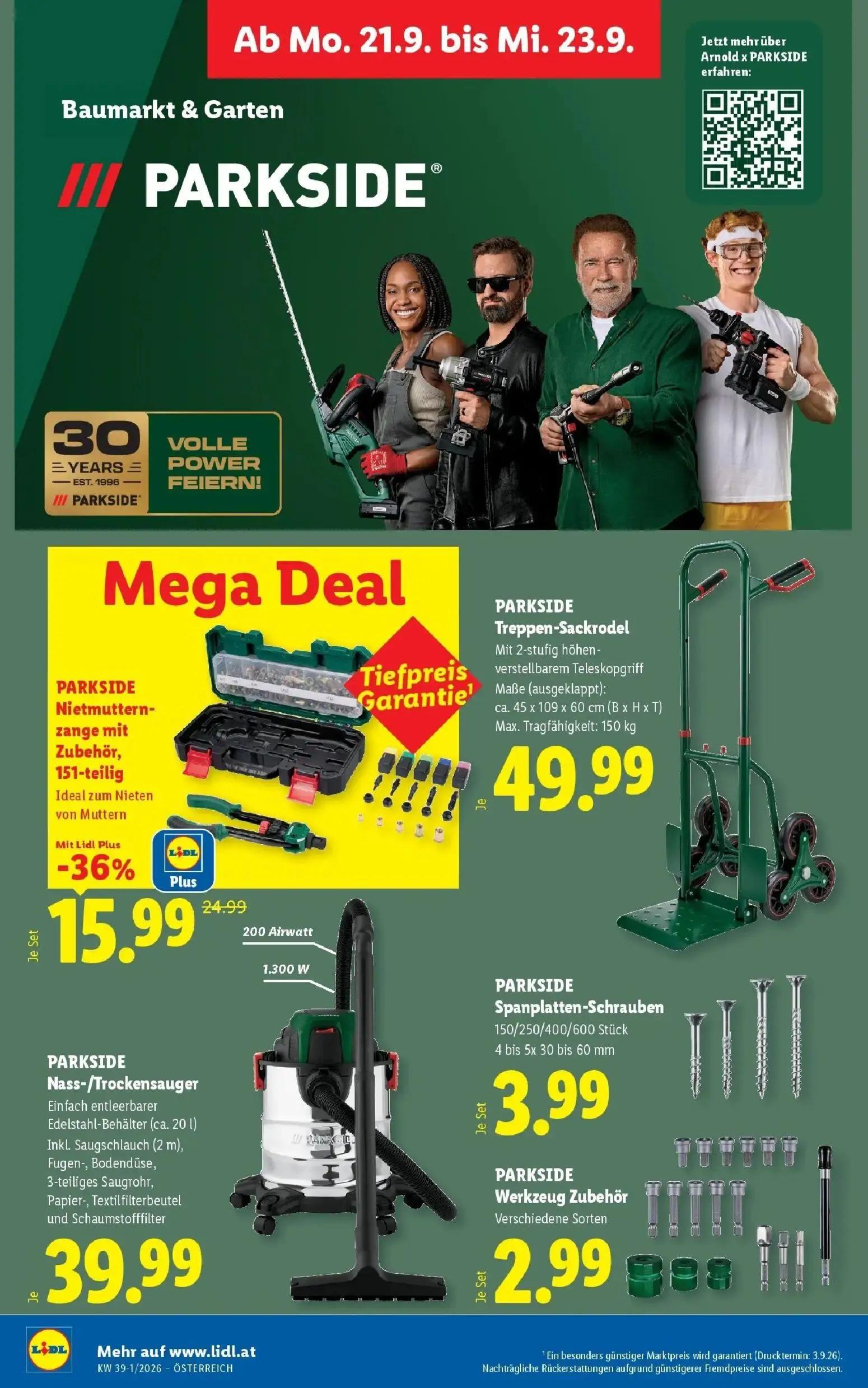 Lidl Prospekt, Seite 35 von 54 — PARKSIDE Nietmuttern-zange mit Zubehör, PARKSIDE Treppen-Sackrodel, PARKSIDE Nass-/Trockens…