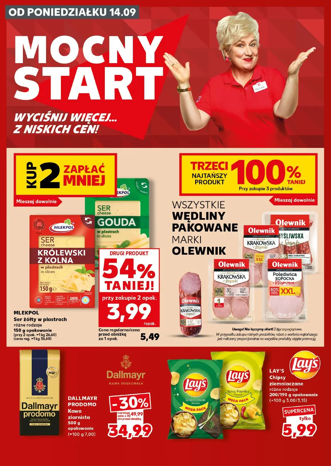 Kaufland gazetka, strona 2 z 28 — DALLMAYR PRODOMO Kawa ziarnista, MLEKPOL Ser żółty w plastrach różne rodzaje