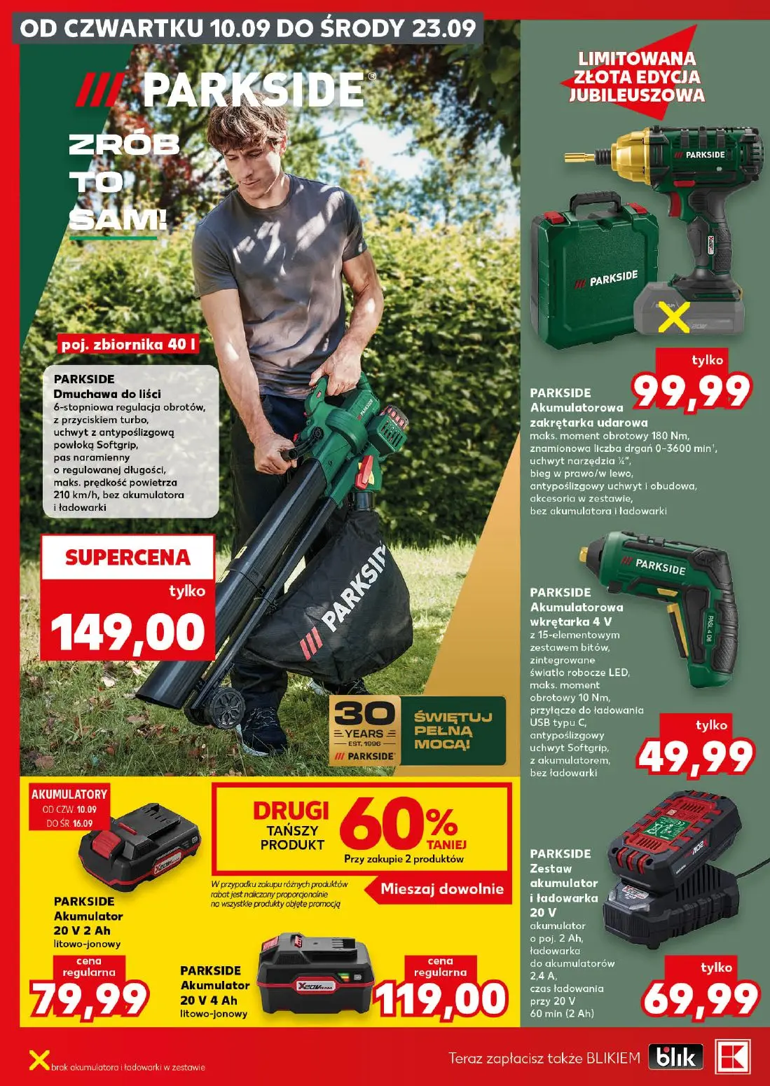 Kaufland gazetka, strona 24 z 28 — Akumulator 20 V 2 Ah litowo-jonowy, Akumulator 20 V 4 Ah litowo-jonowy
