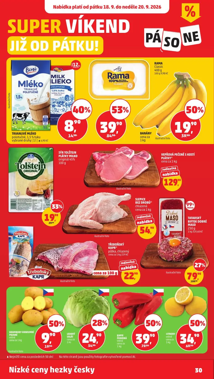 PENNY leták, strana 30 z 40 — Rama Classic, KAPIE ČERVENÁ volná, CITRÓNY volné