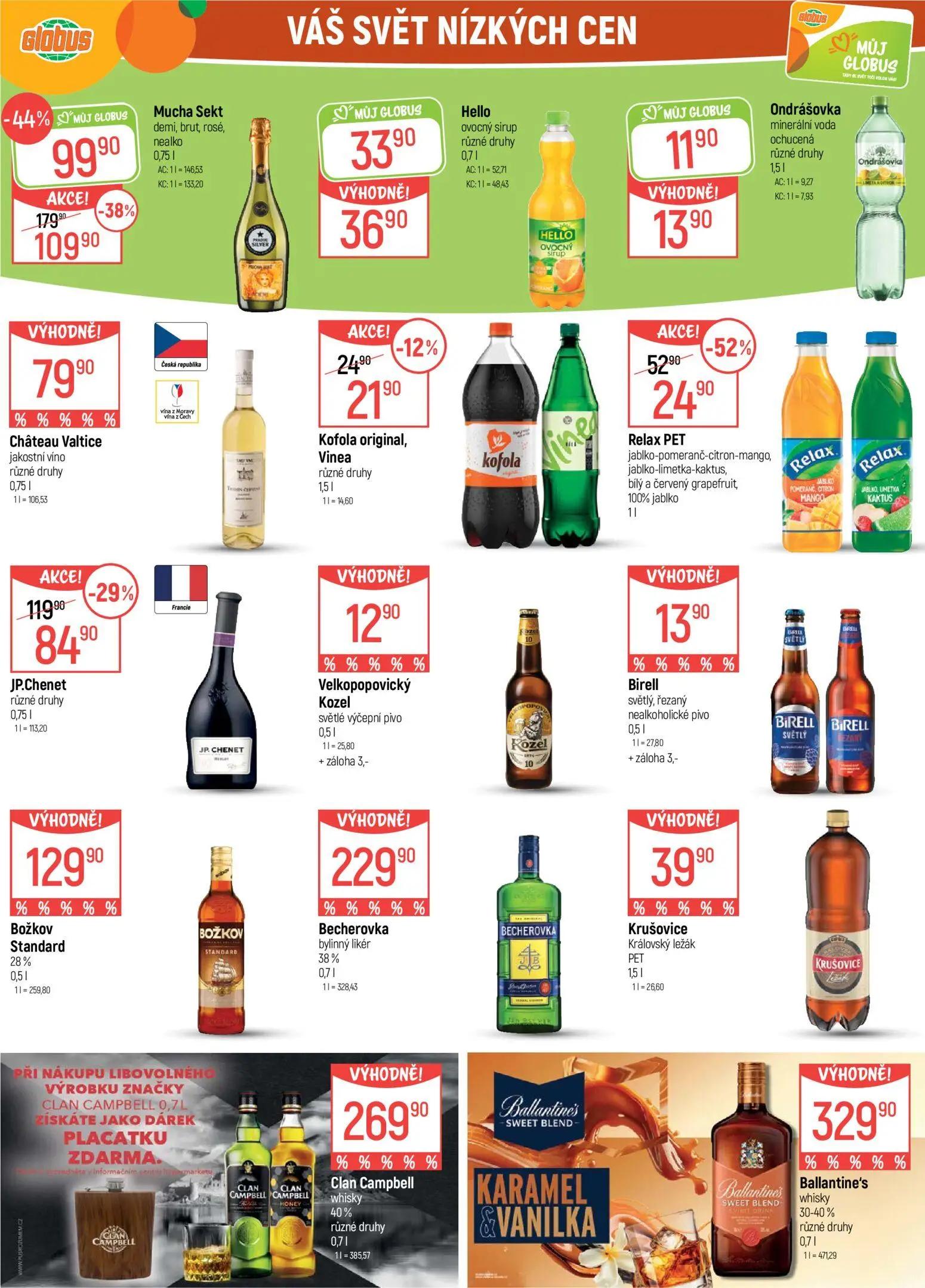 GLOBUS leták, strana 27 z 43 — Mucha Sekt, JP.Chenet, Relax PET