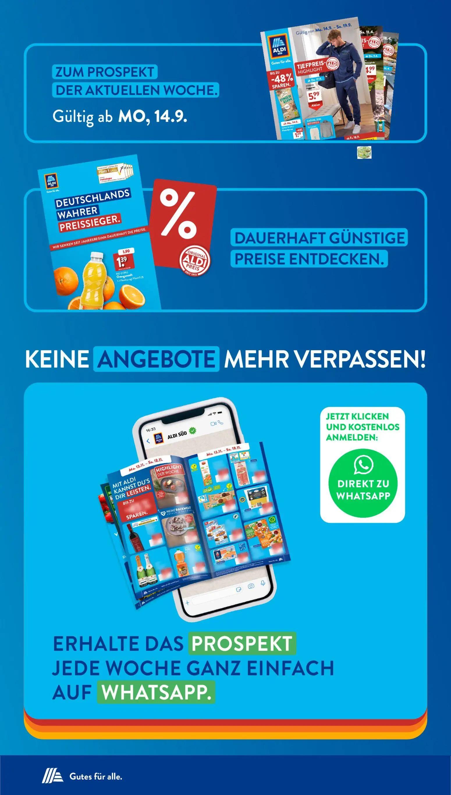 Aldi Süd Prospekt, Seite 23 von 23 — TIEFPREIS-HIGHLIGHT, RIO D'ORO