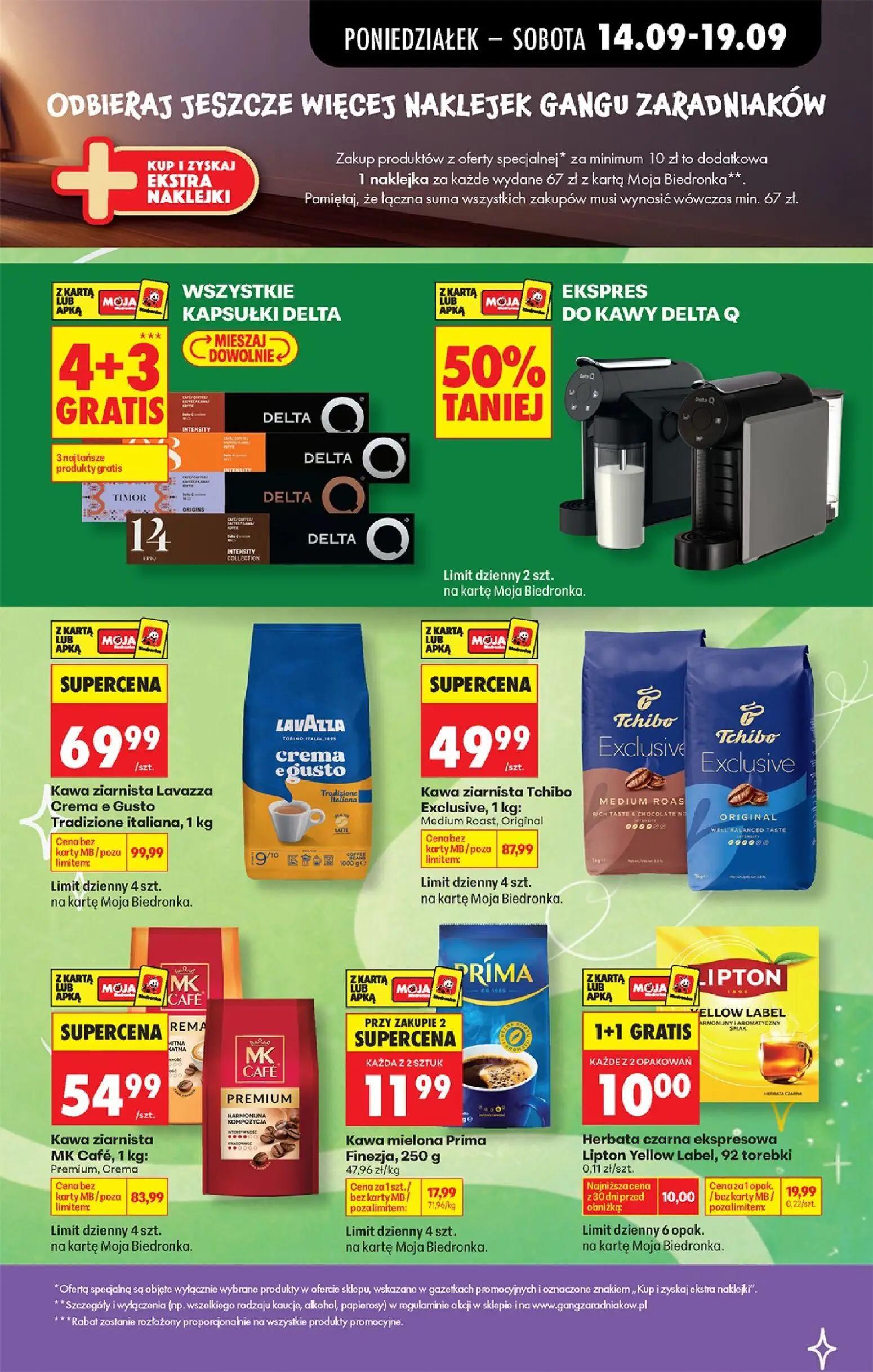 Biedronka gazetka, strona 23 z 99 — Kawa ziarnista Tchibo Exclusive, Medium Roast, Original, Kawa ziarnista Lavazza Crema e …