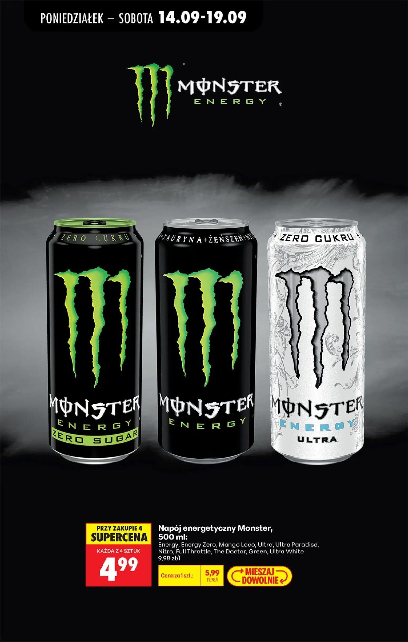 Biedronka gazetka, strona 77 z 99 — Napój energetyczny Monster