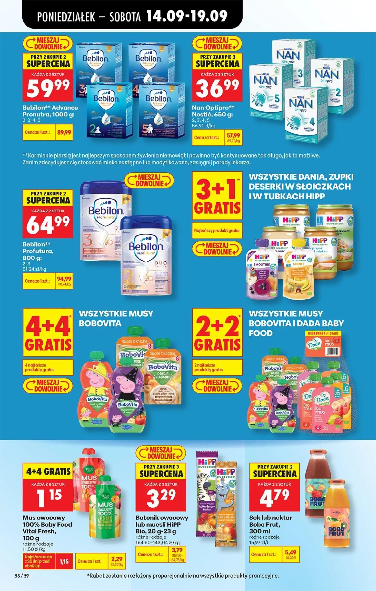 Biedronka gazetka, strona 86 z 99 — Bebilon** Advance Pronutra, Nan Optipro** Nestlé, Bebilon** Profutura