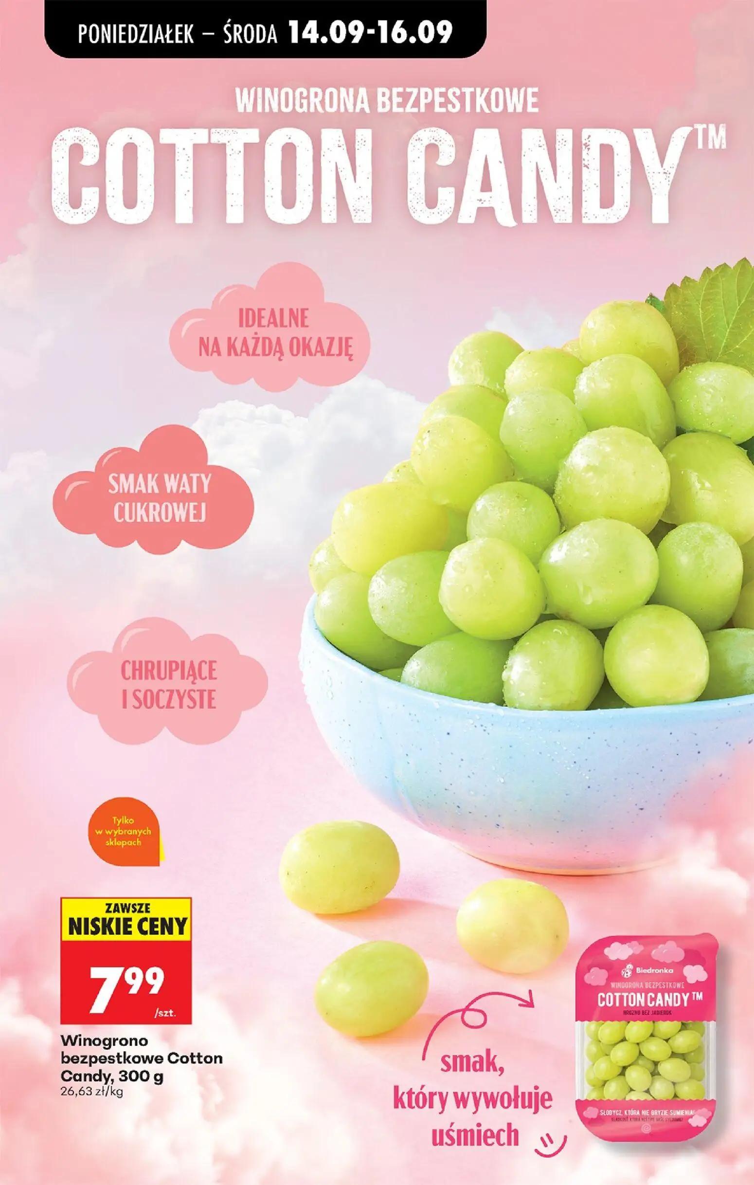 Biedronka gazetka, strona 98 z 99 — Winogrono bezpestkowe Cotton Candy
