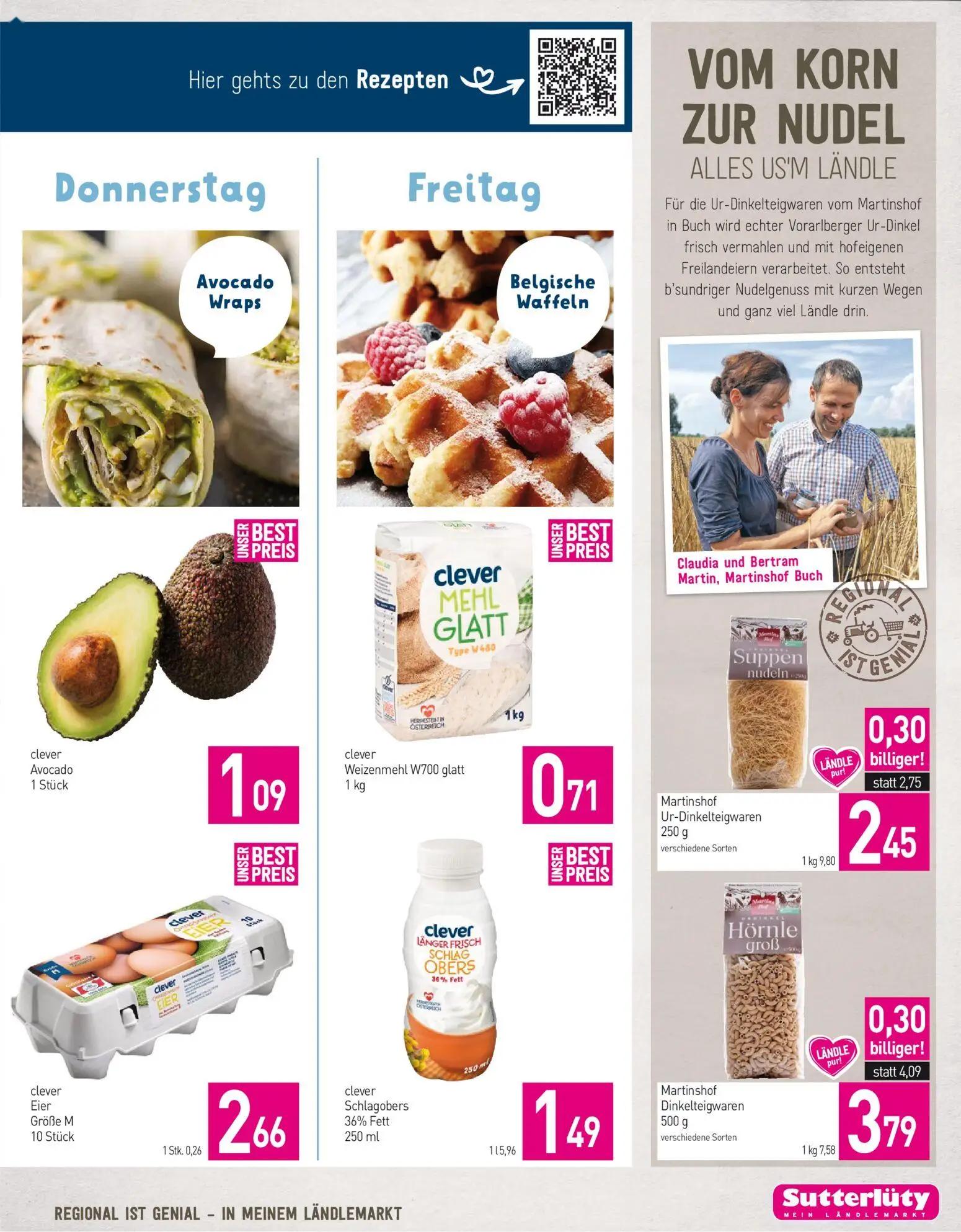 Sutterlüty Prospekt, Seite 5 von 8 — Martinshof Ur-Dinkelteigwaren, Martinshof Dinkelteigwaren, clever Avocado