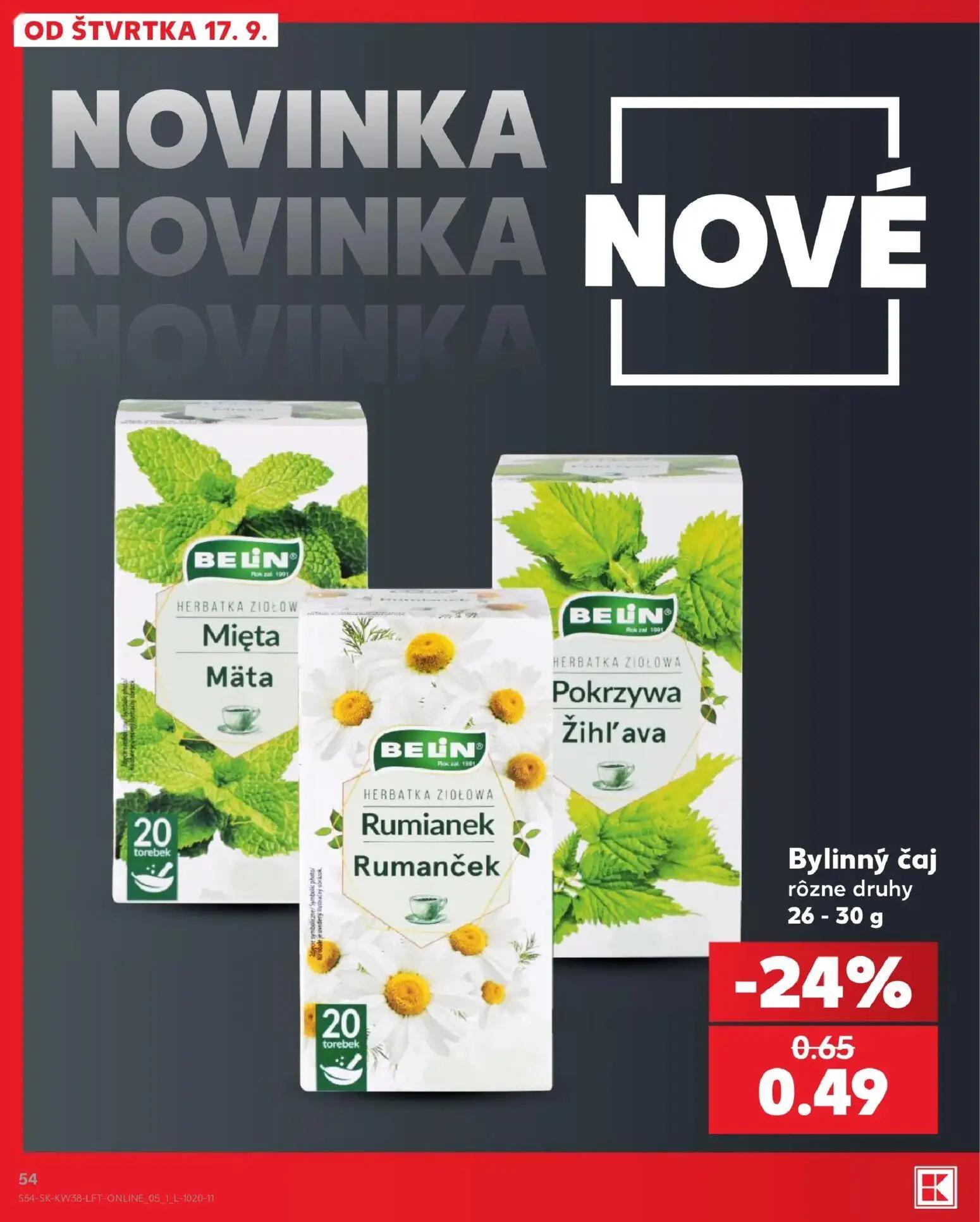 Kaufland leták, strana 54 z 84 — Bylinný čaj rôzne druhy