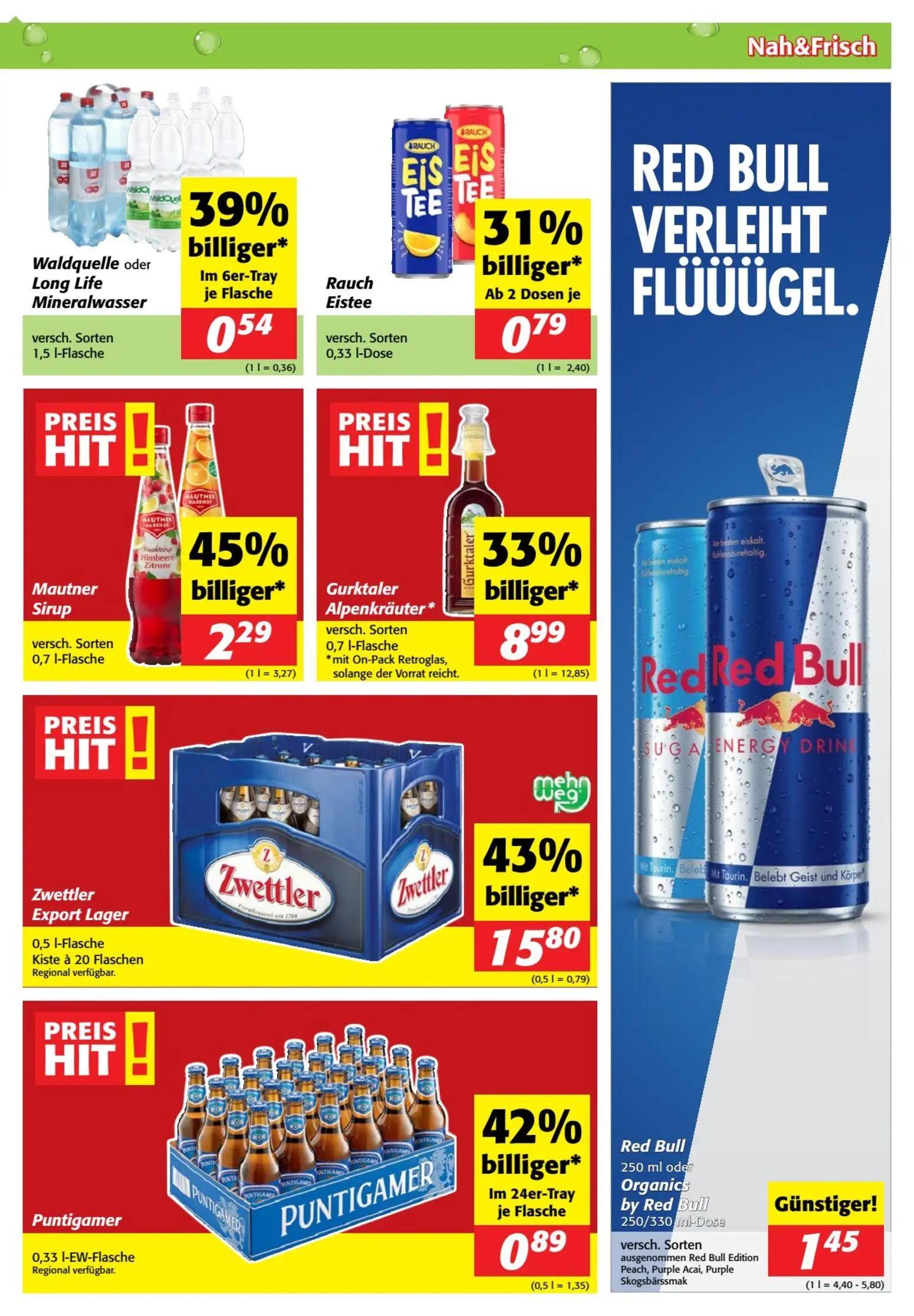 Nah & Frisch Prospekt, Seite 7 von 8 — Zwettler Export Lager, Gurktaler Alpenkräuter, Mautner Sirup