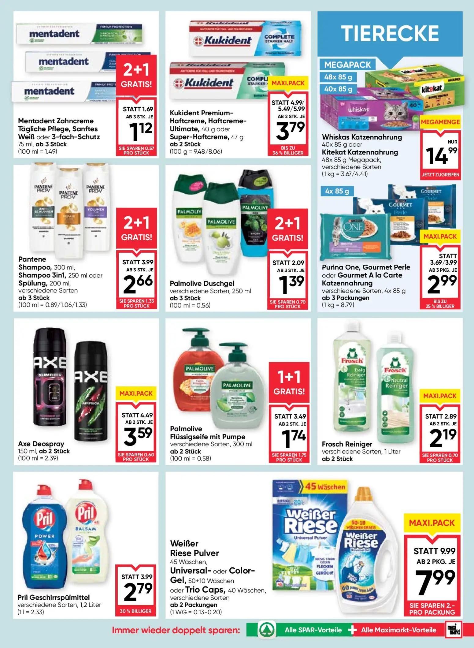 Maximarkt Prospekt, Seite 15 von 24 — Kukident Premium-Haftcreme, Haftcreme-Ultimate, 40 g oder Super-Haftcreme, 47 g, Weiße…