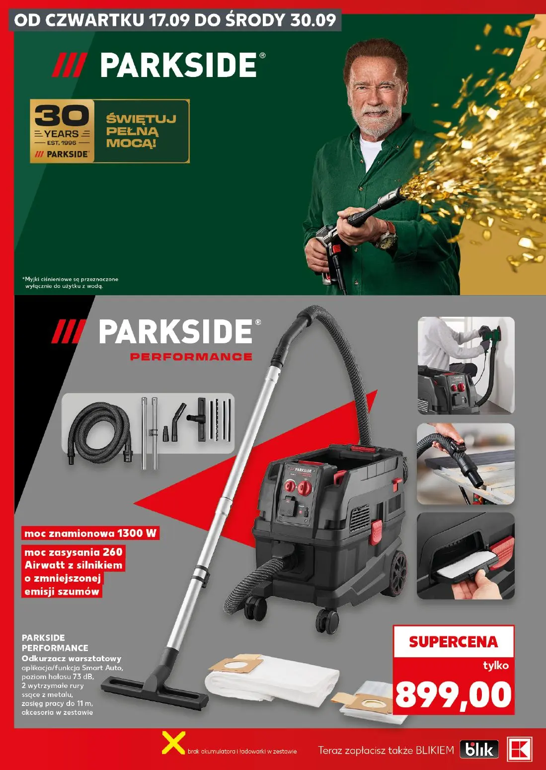 Kaufland gazetka, strona 2 z 16 — PARKSIDE PERFORMANCE Odkurzacz warsztatowy aplikacja/funkcja Smart Auto, poziom hałasu 73 …