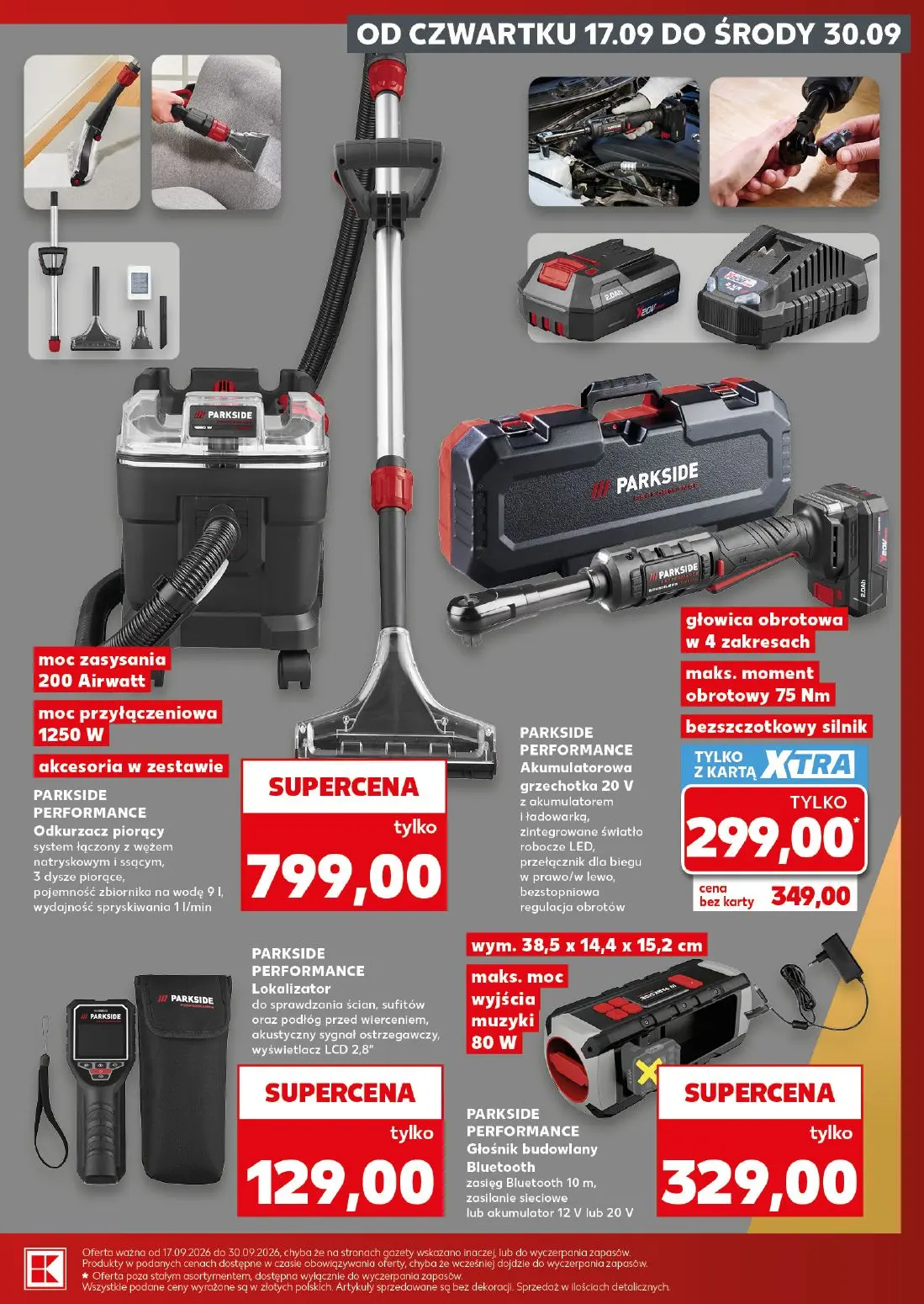 Kaufland gazetka, strona 3 z 16 — Akumulatorowa grzechotka 20 V, Odkurzacz piorący, Lokalizator