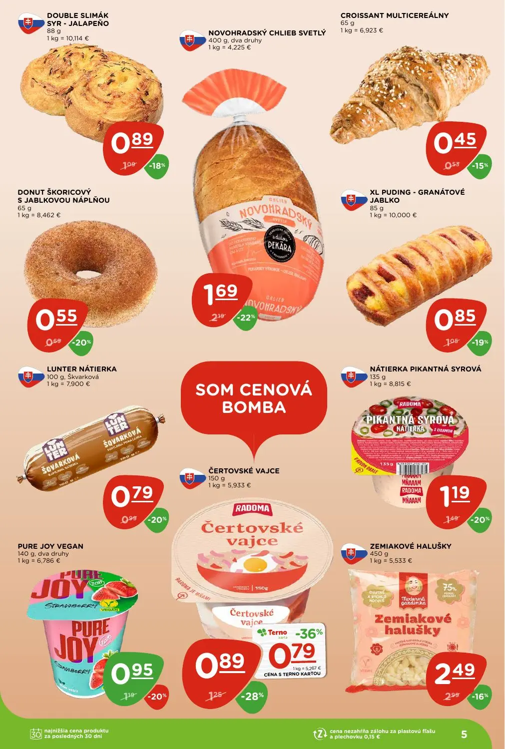 Terno leták, strana 5 z 28 — NOVOHRADSKÝ CHLIEB SVETLÝ, ZEMIAKOVÉ HALUŠKY, ČERTOVSKÉ VAJCE