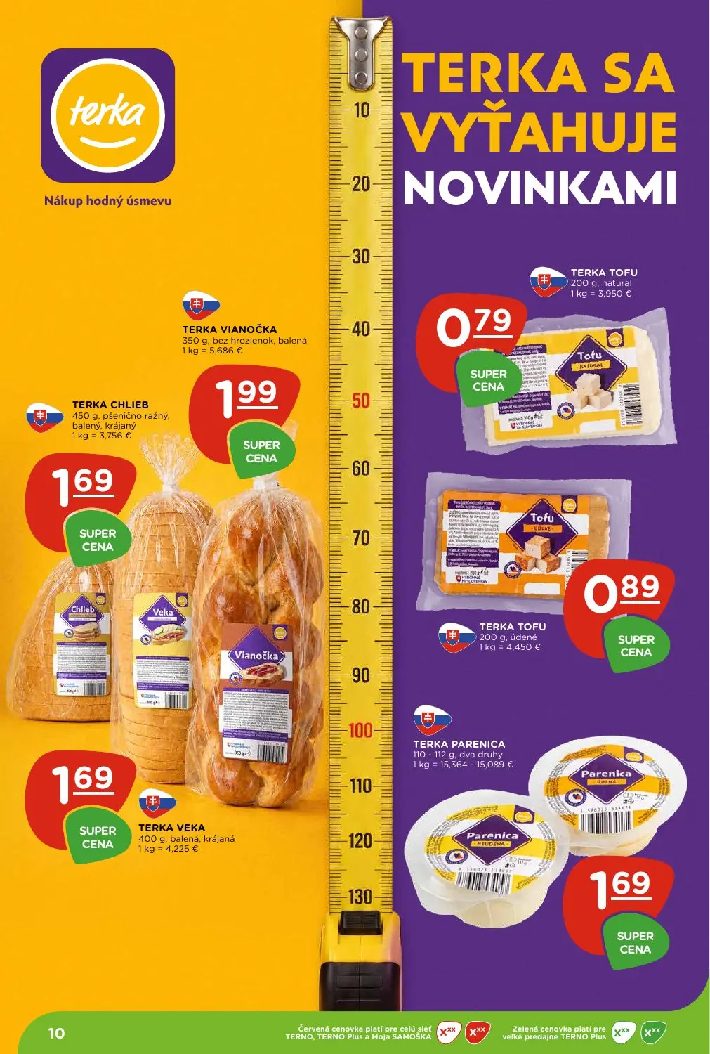 Terno leták, strana 10 z 28 — TERKA VIANOČKA, TERKA TOFU, TERKA CHLIEB