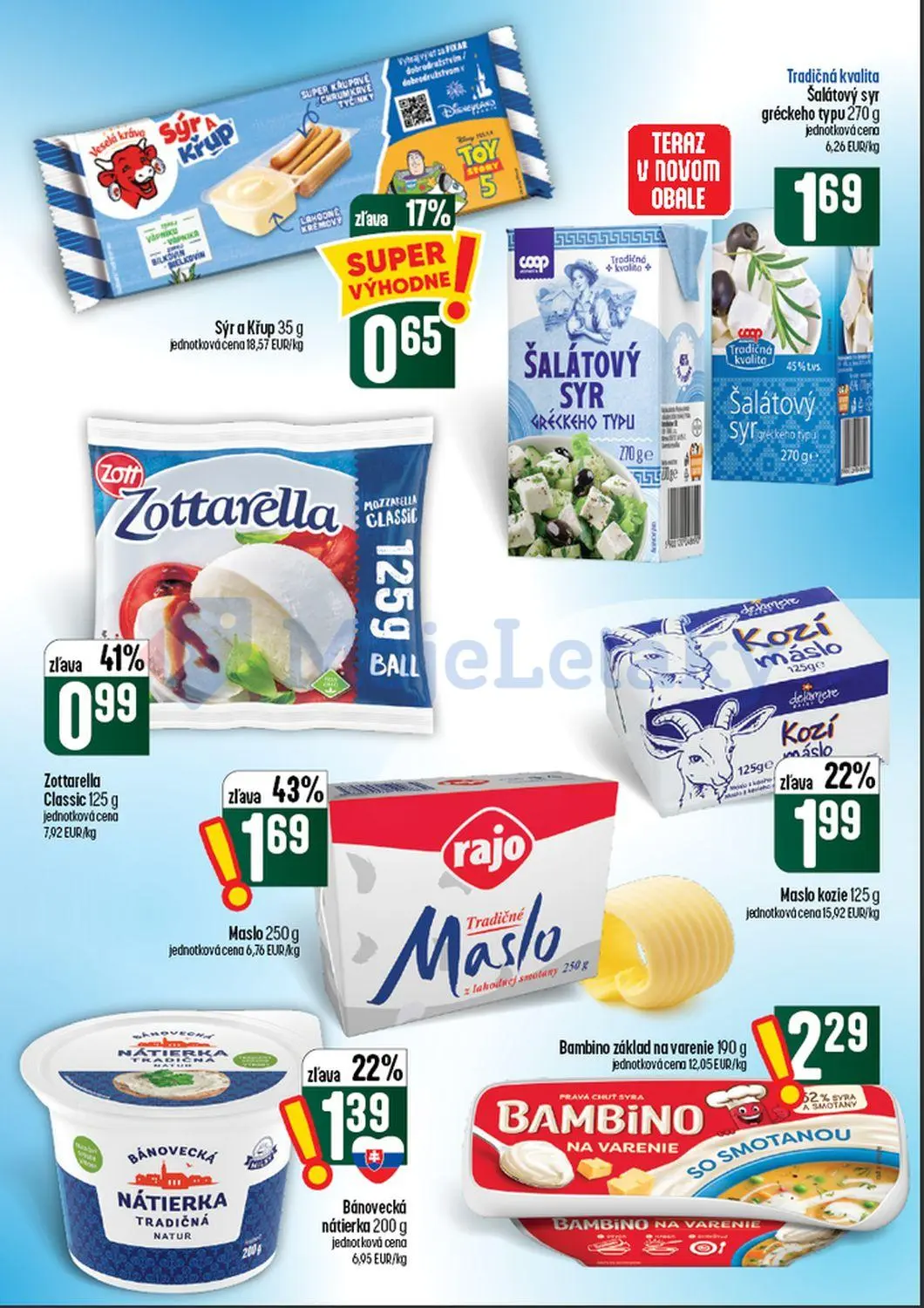 Coop Tempo leták, strana 21 z 60 — Maslo, Zottarella Classic, Kozí maslo