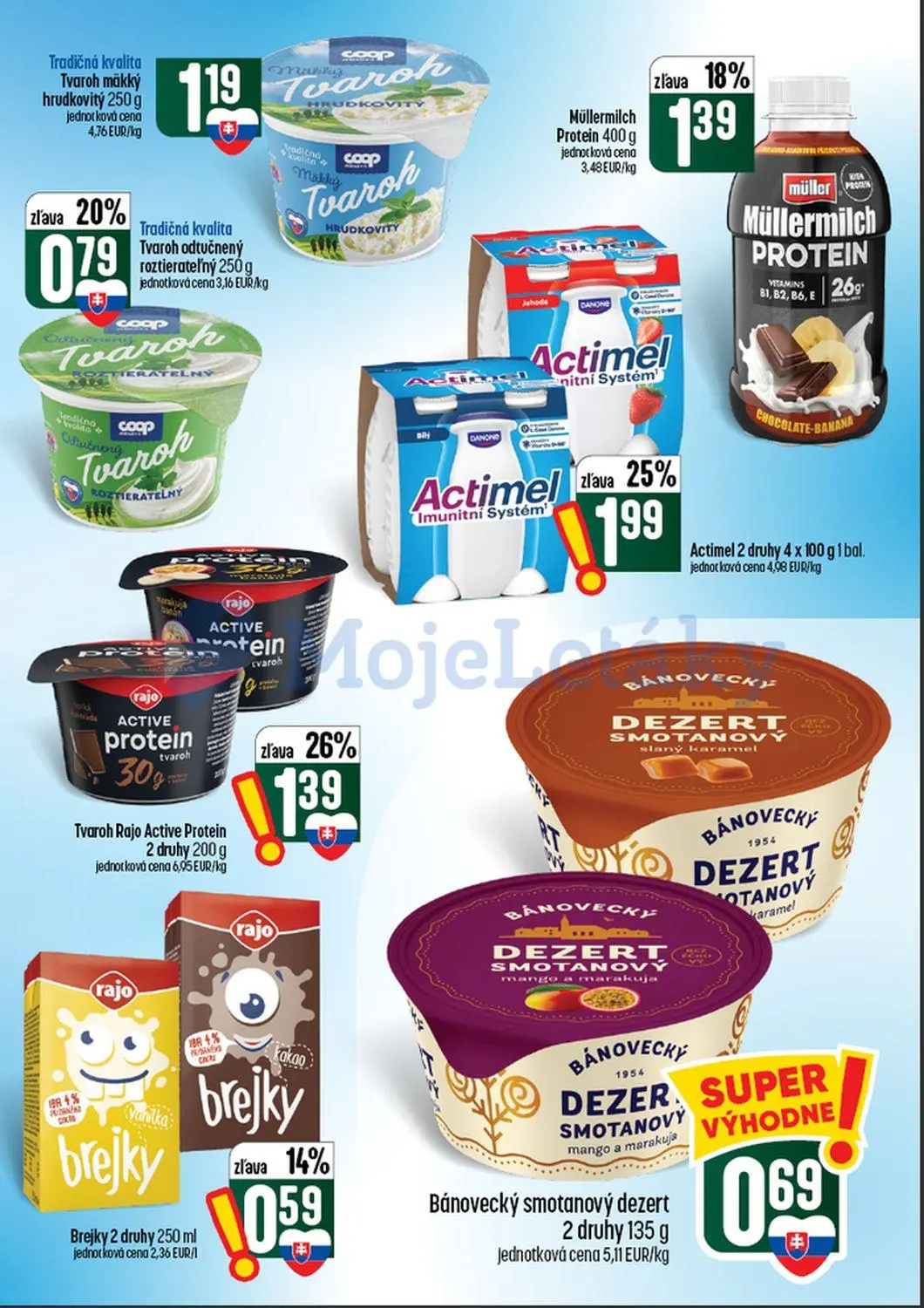 Coop Tempo leták, strana 23 z 60 — Actimel 2 druhy, Tvaroh Rajo Active Protein, Müllermilch Protein